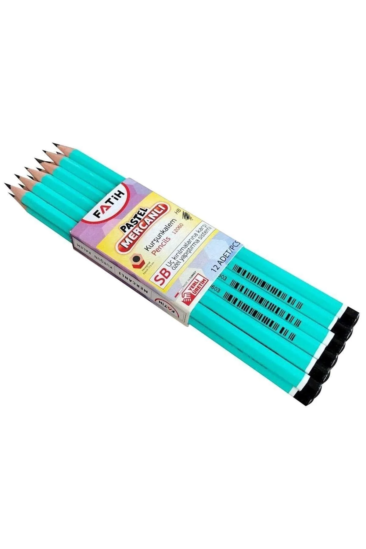 Su Yeşili Fatih Mercanlı Pastel Kurşun Kalem 12'Lİ 287992