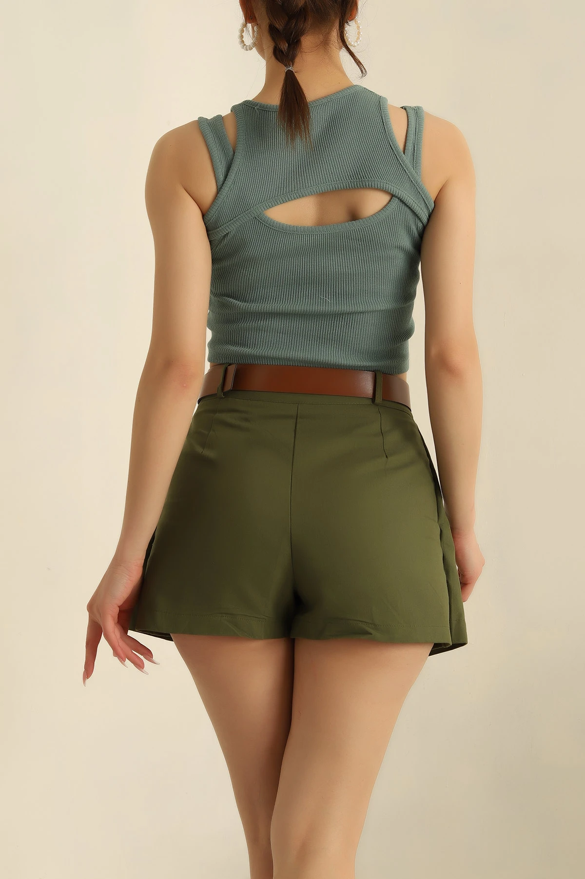 Su Yeşili Bolero Tasarım Bluz 262522