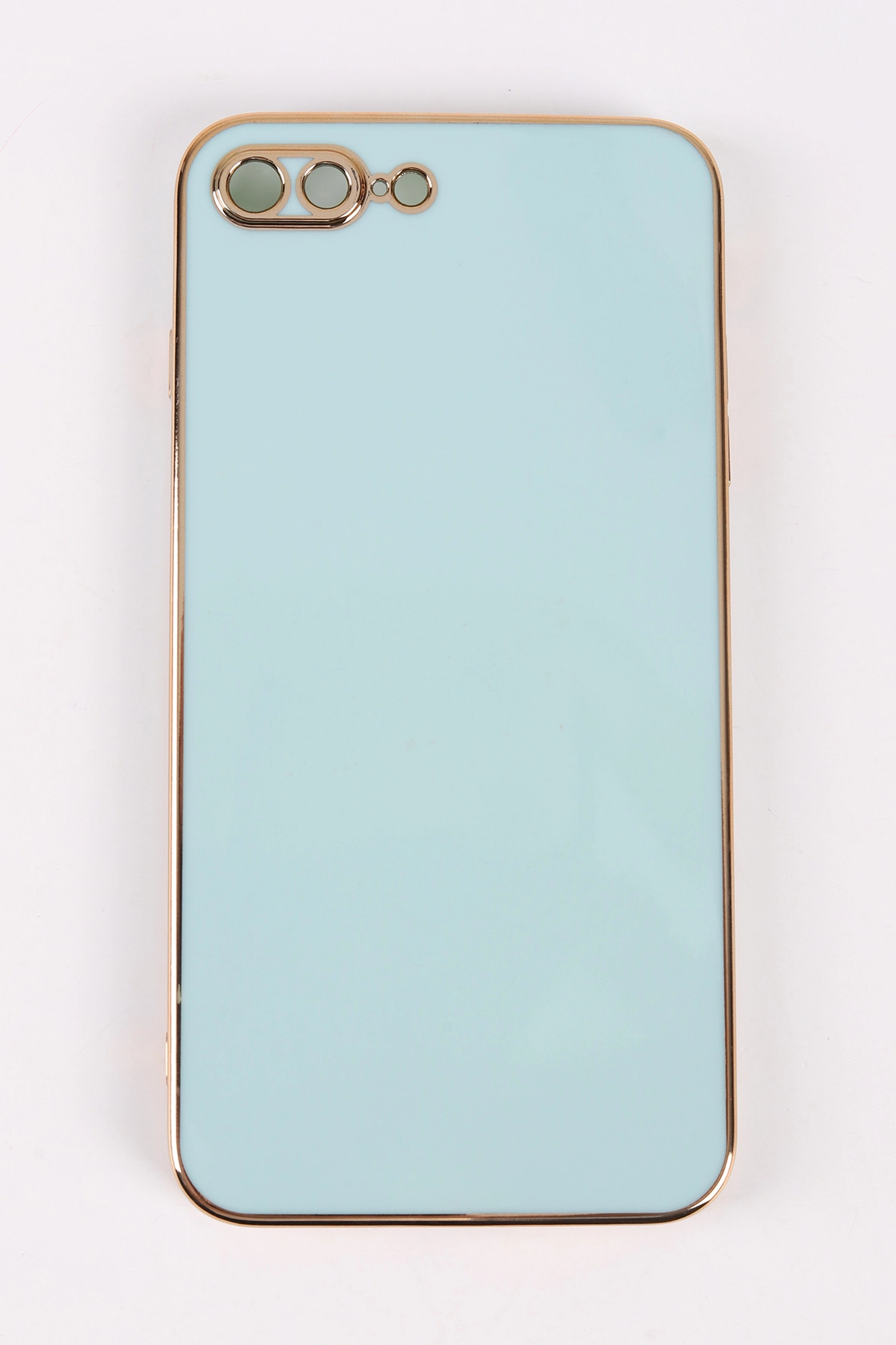 Su Yeşili İphone 8 Plus Uyumlu Kamera Korumalı Tpu Silikon Telefon Kılıfı 467026