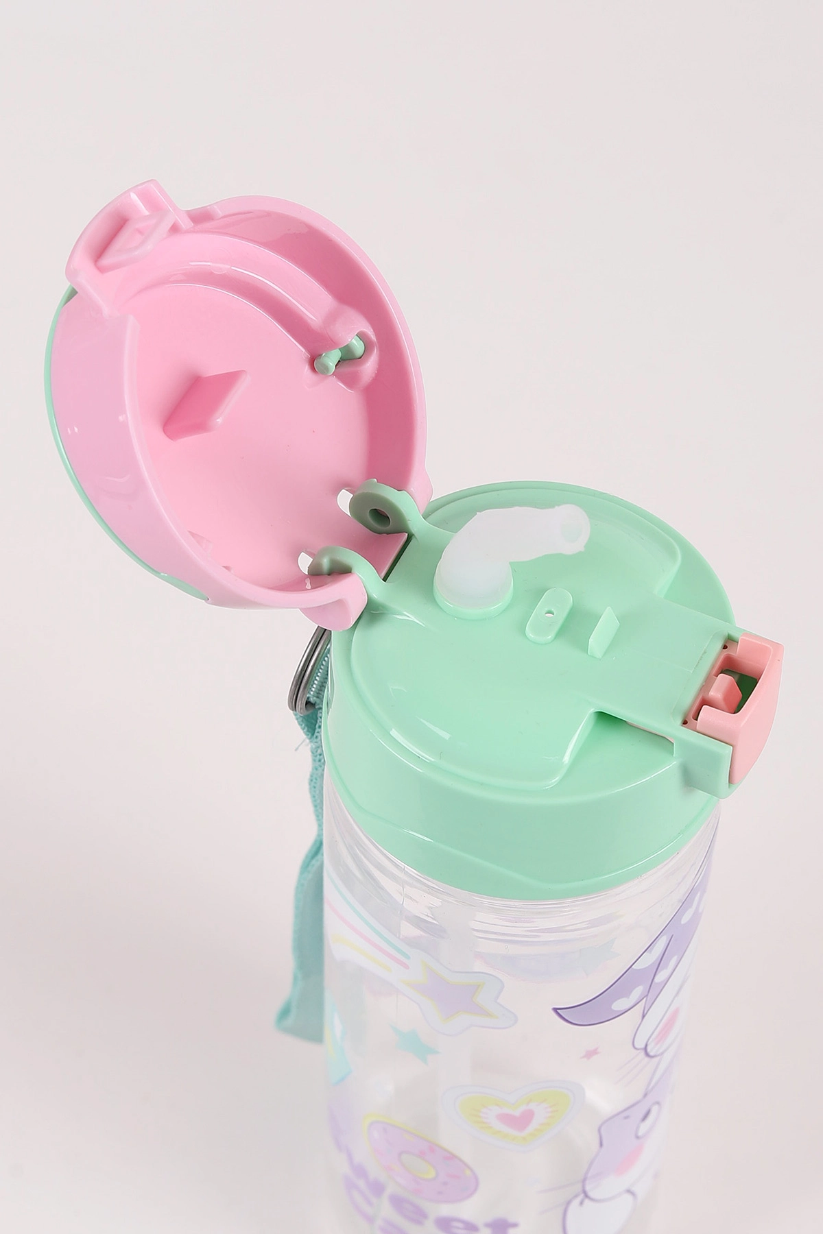 Su Yeşili Mikro Karakterli Pipetli Matara 500 Ml 456834