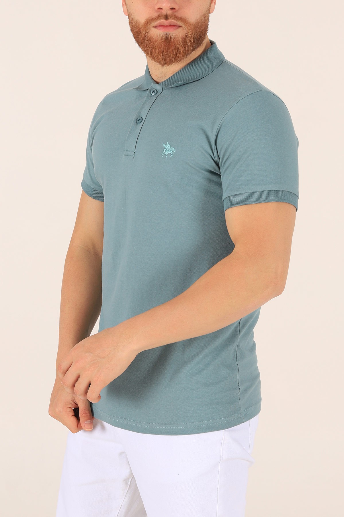 Polo Yaka Dügmeli Erkek Tişört 171496