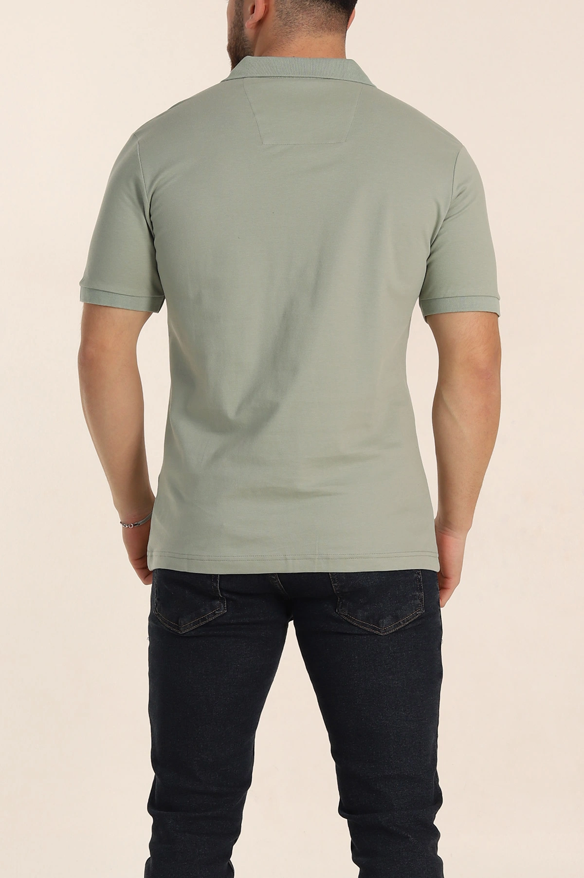 Su Yeşili Regular Fit Basic Polo Yaka Erkek Tişört 342468
