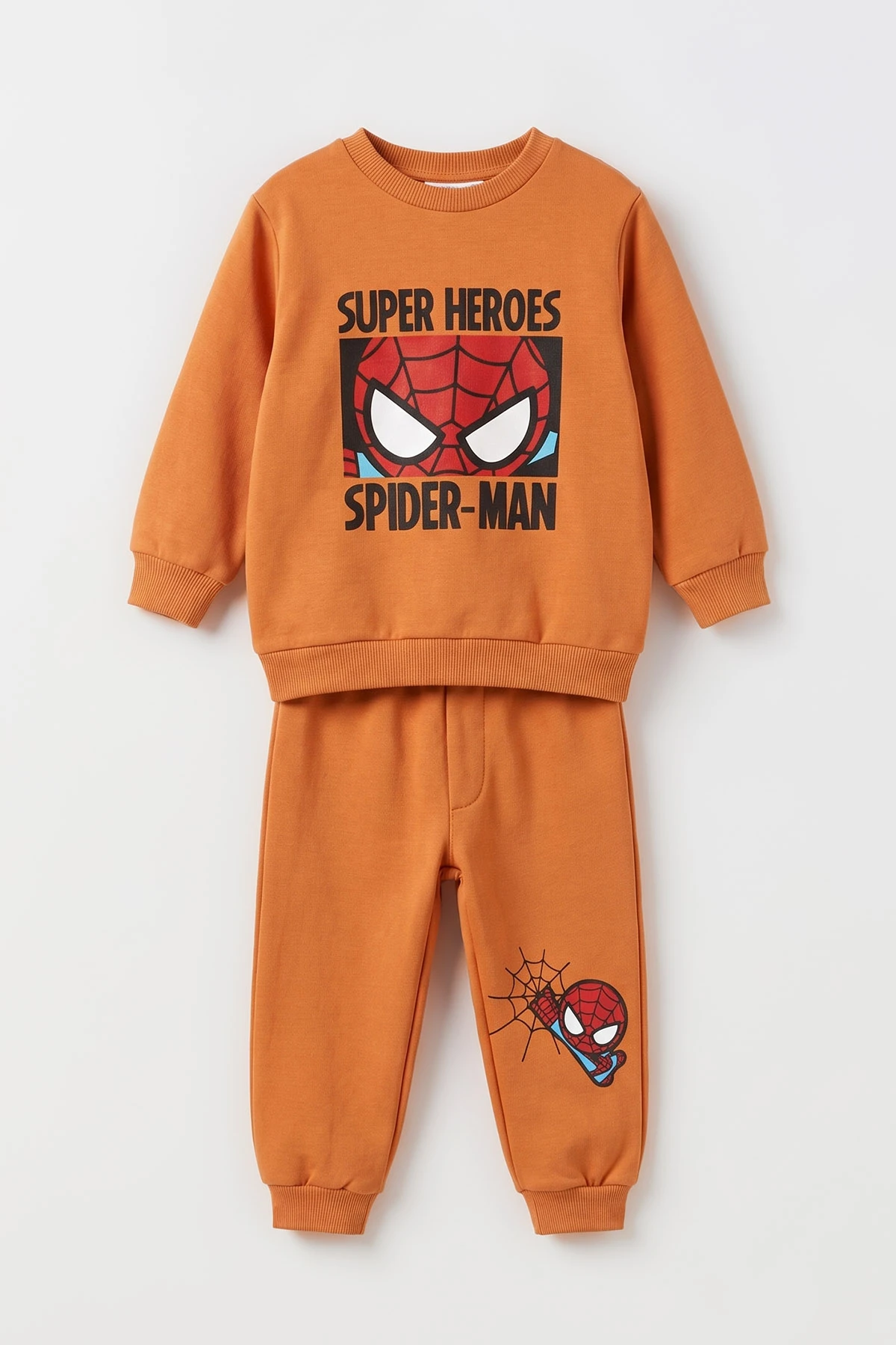 Taba (1-5 Yaş)  Super Heroes  Baskılı 2 İp İçi Şardonlu  Erkek Çocuk 2'li Takım 497098
