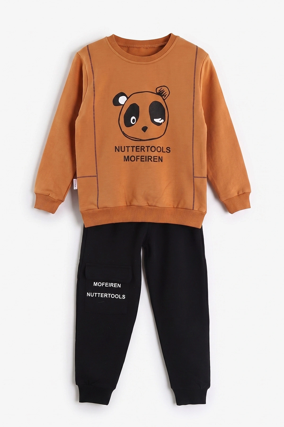 Taba (2-6 Yaş)Panda Baskılı  2 İp Erkek Çocuk Mevsimlik Takım 472731