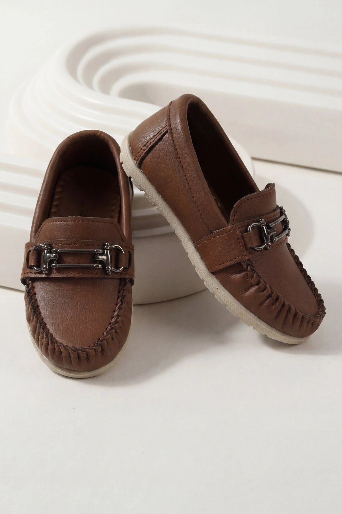 Taba ( 21 - 24 ) Toka Detaylı Erkek Bebek Loafer Ayakkabı 463204
