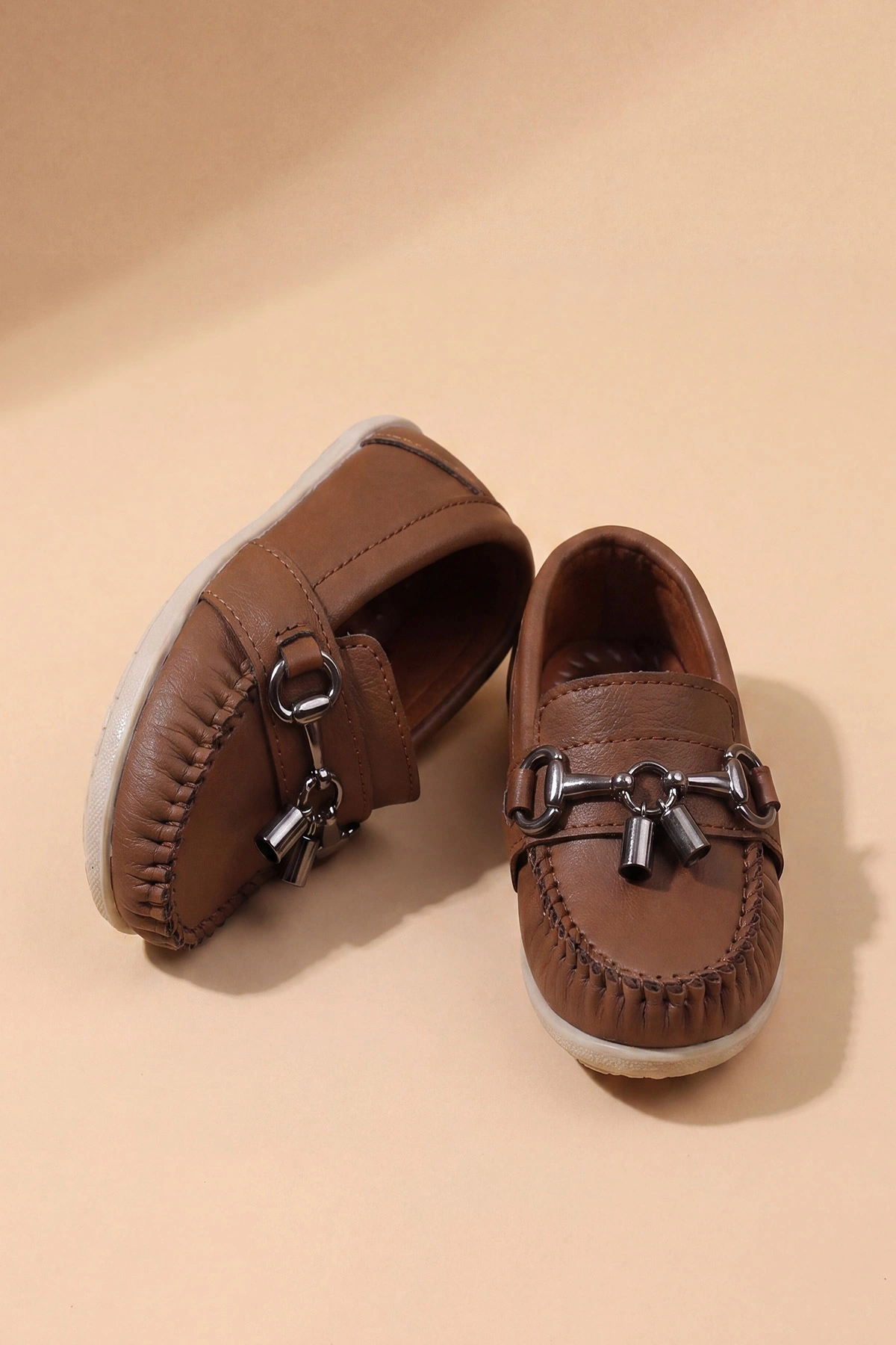 Taba ( 21 - 24 ) Toka Detaylı Erkek Bebek Loafer Ayakkabı 463217