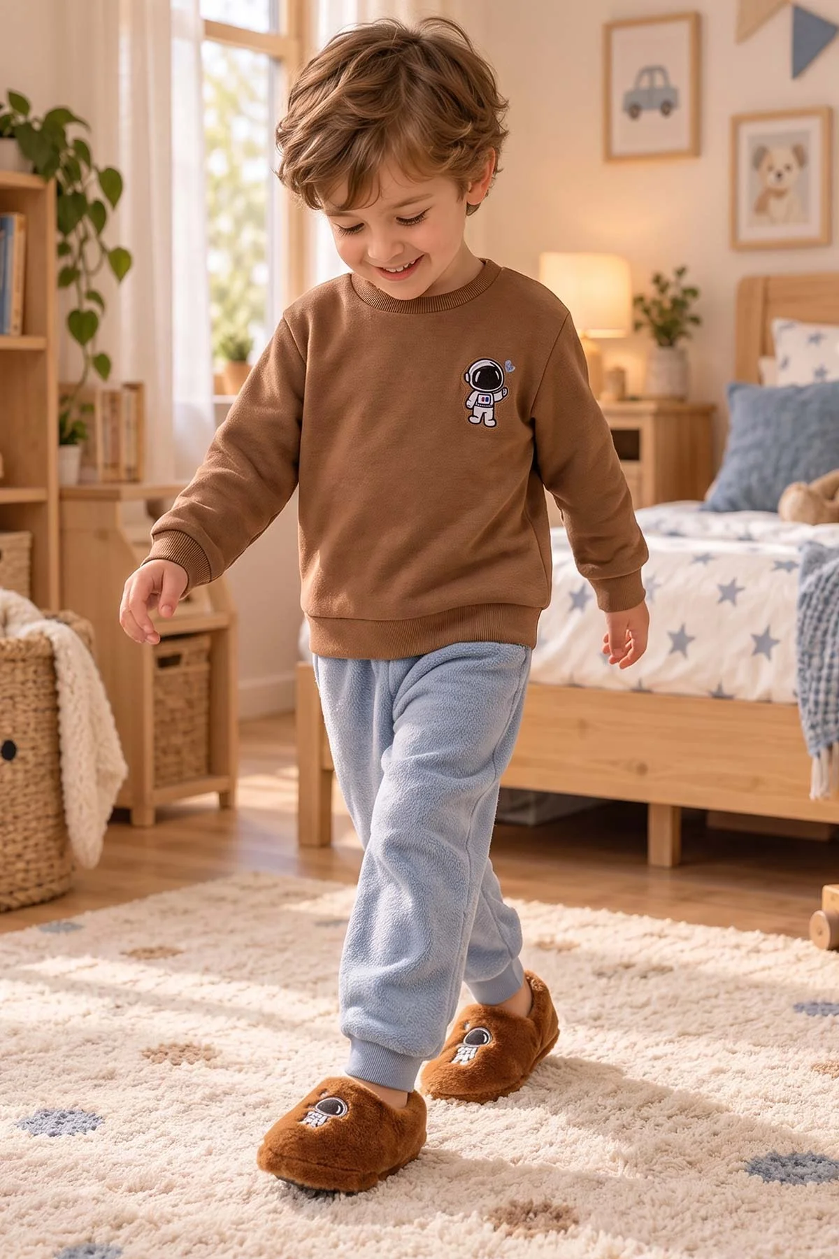 Taba ( 25 - 30 ) Peluş Figürlü Erkek Çocuk Panduf 499076