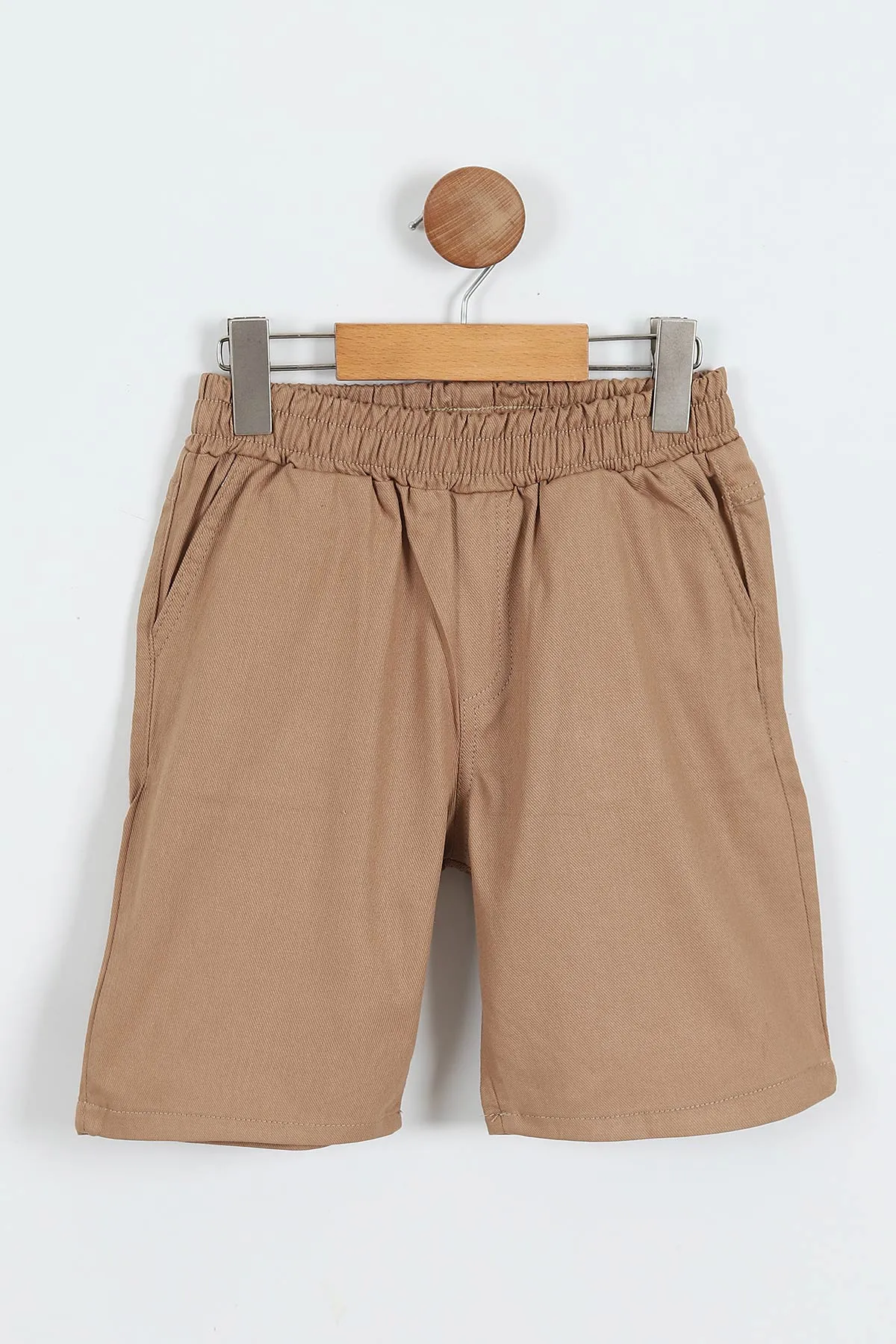 Taba (3-10 Yaş)Naturel Baskılı Gabardin  Şortlu Erkek Çocuk Takım 356914
