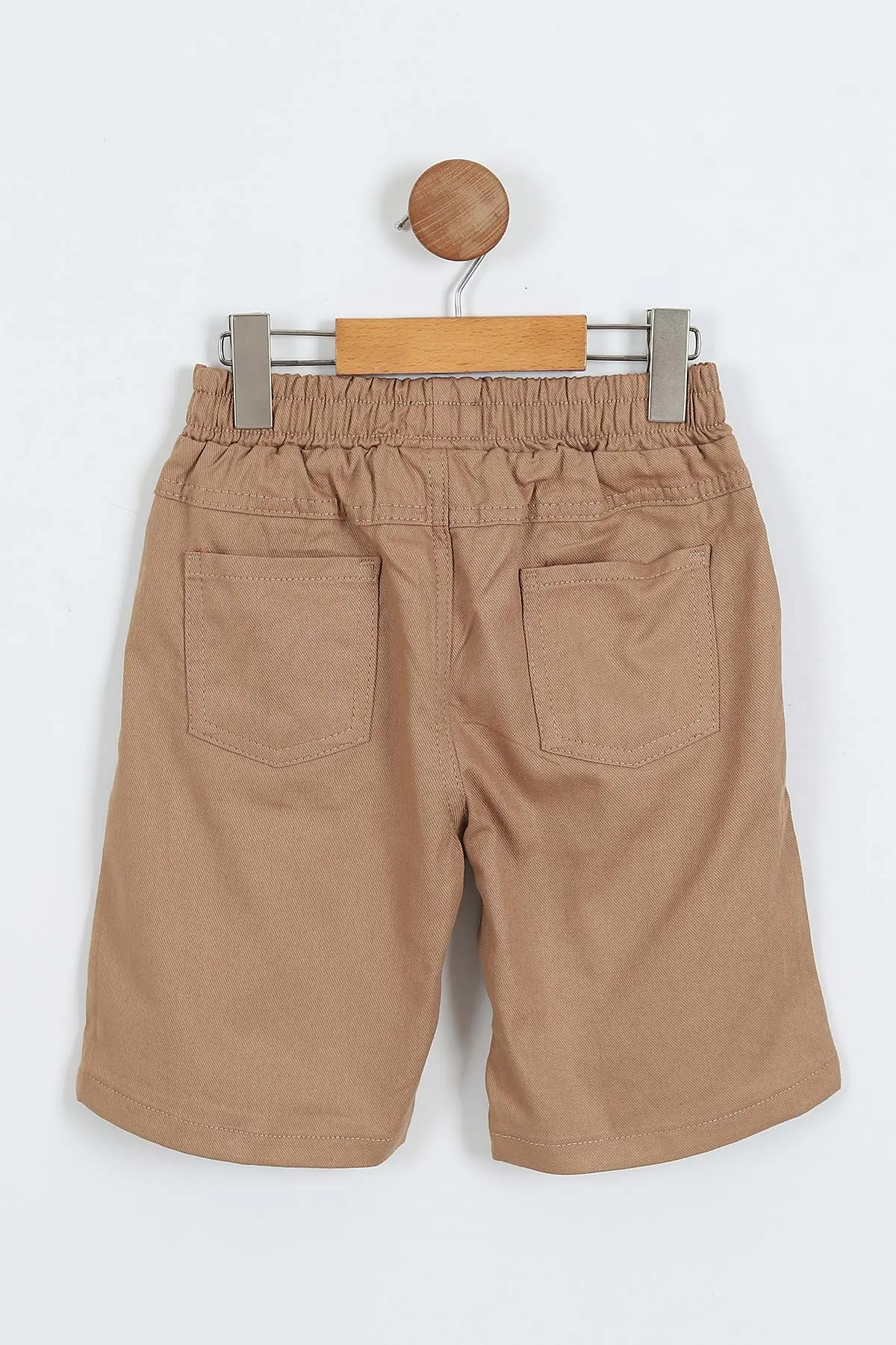 Taba (3-10 Yaş)Naturel Baskılı Gabardin  Şortlu Erkek Çocuk Takım 356914