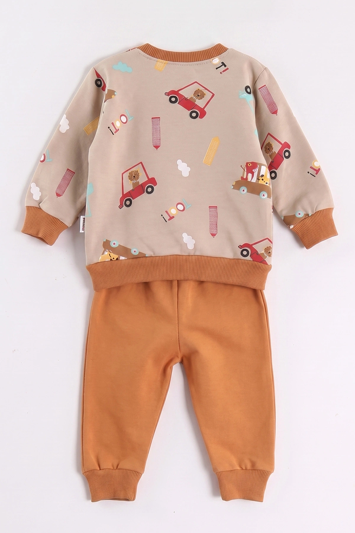 Taba (3-24 Ay)Araba Baskılı 2 İp Erkek Bebek Mevsimlik Takım 472789