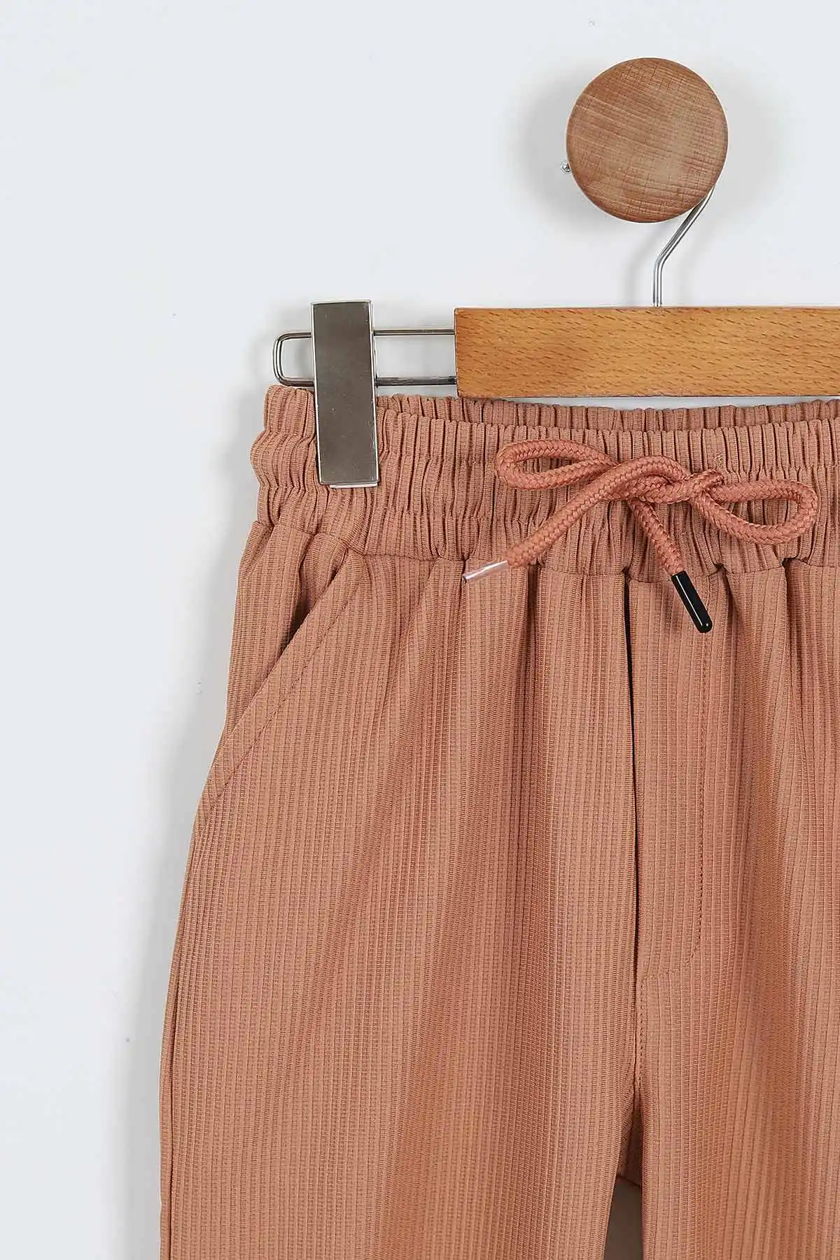 Taba (7-10 Yaş)Fitilli Likralı Erkek Çocuk Jogger Pantolon 357080