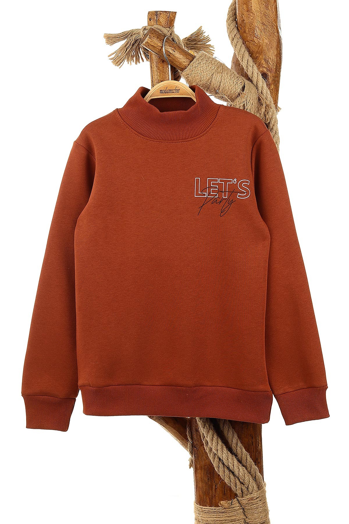 Taba (9-12 Yaş) Let'S Party Baskılı Üç İp Şardonlu Erkek Çocuk Sweat 154243