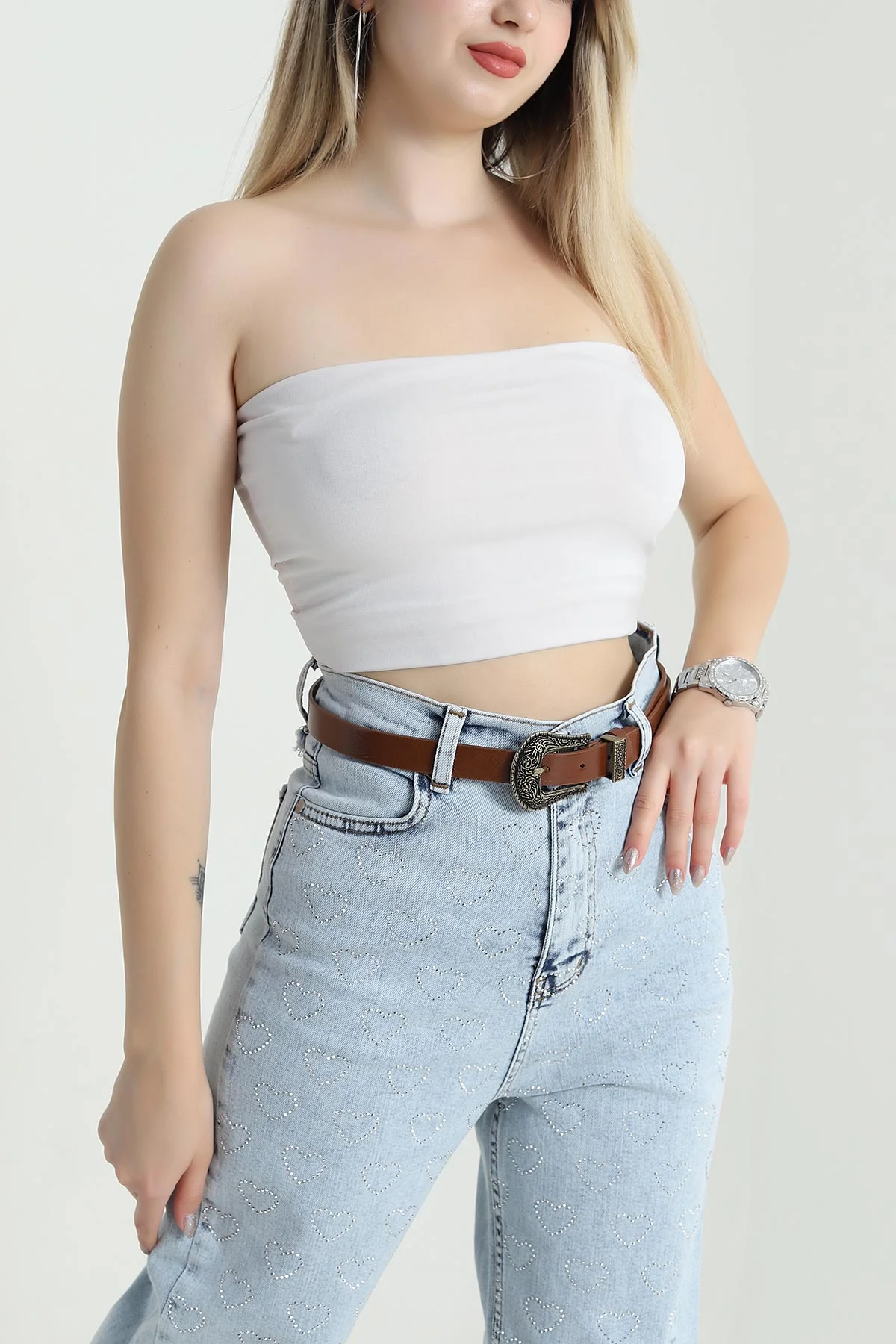 Taba Antik Toka Detaylı Kadın Kemer 470493