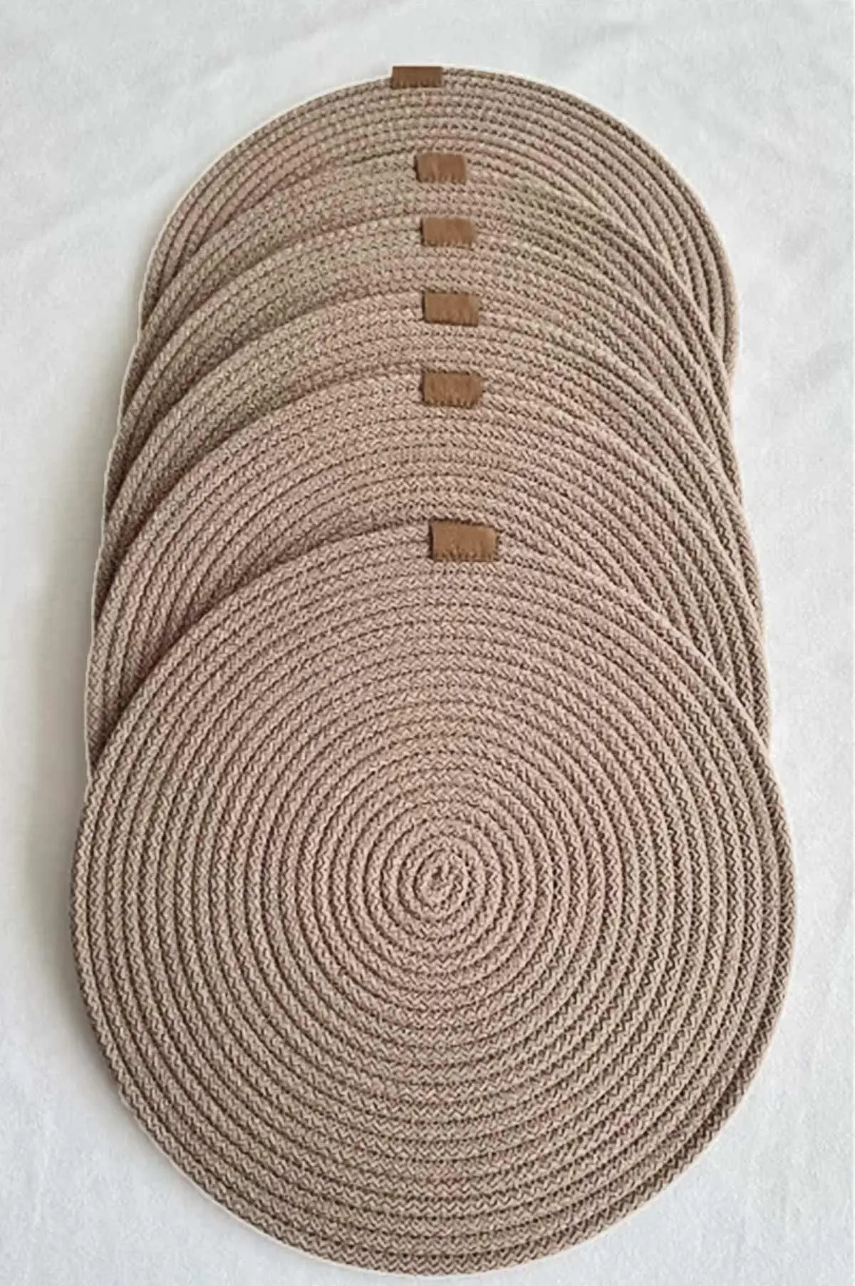 Taba Bella Home 6'lı Örgü Supla - Amerikan Servis Lüx Sunum Tabak Altlığı - Çeyiz Takımı 434960