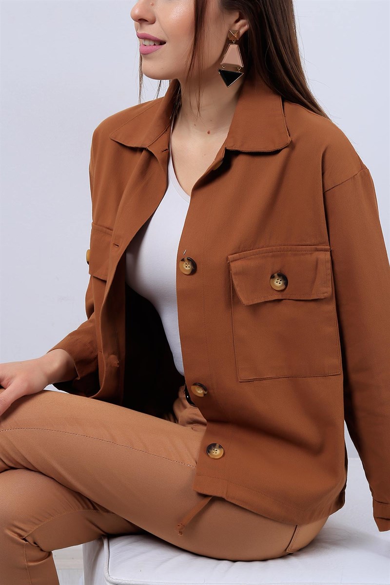 Taba Cepli Yazlık Keten Mont 12849B