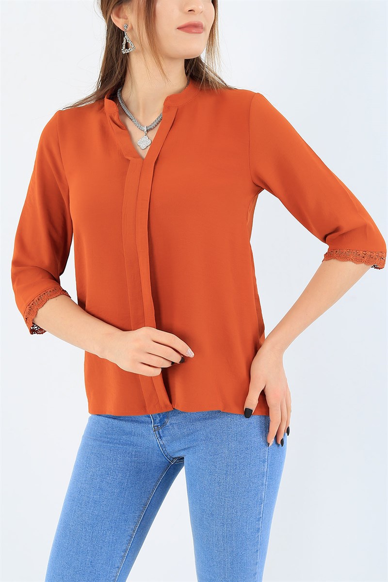 Taba Dantelli Truvakar Kol Bluz 27250B