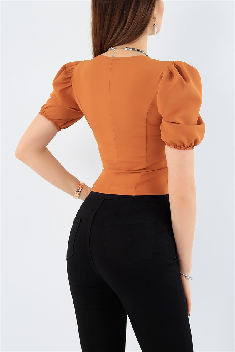Taba Fermuarlı Bluz 29076B