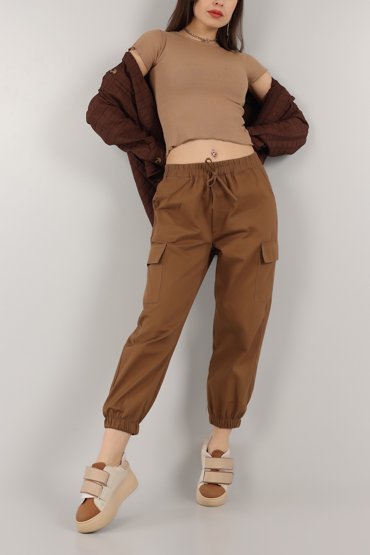 Taba Gabardin Jogger Bayan Pantolon 158553