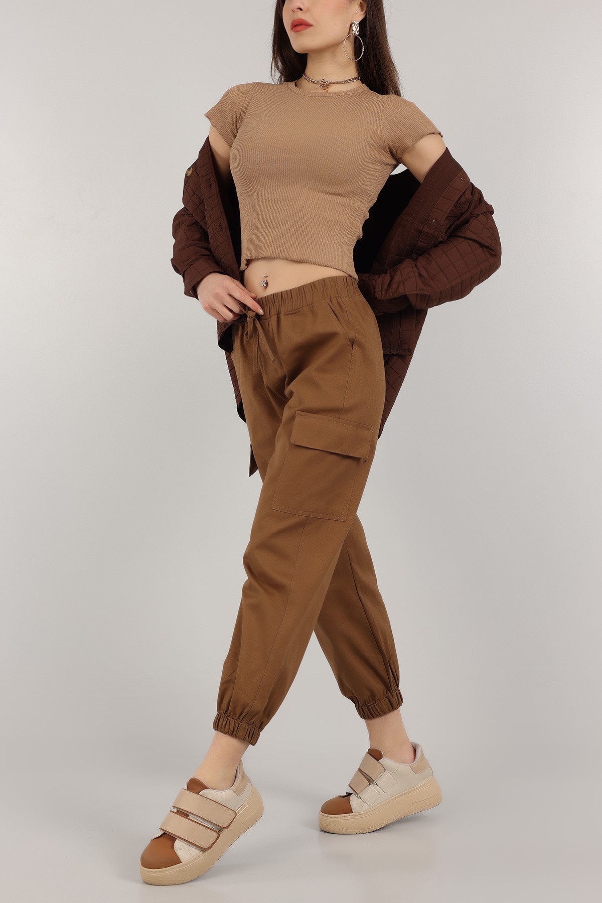 Taba Gabardin Jogger Bayan Pantolon 158553