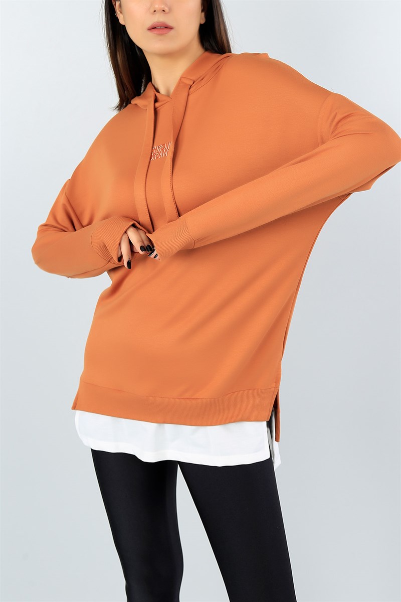 Taba Garnili Likralı Bayan Sweat 41446