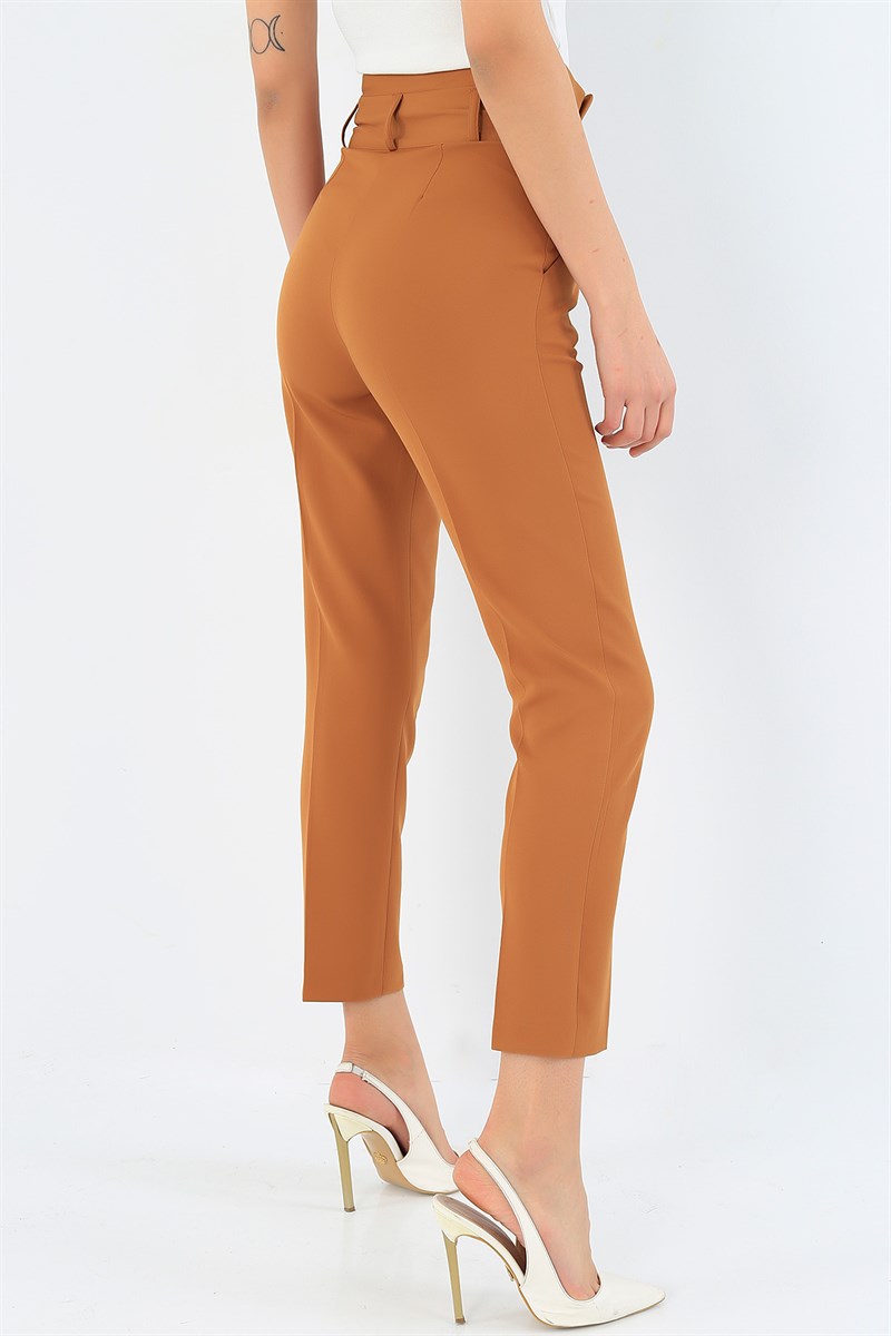 Taba Likralı Bayan Pantolon 32308