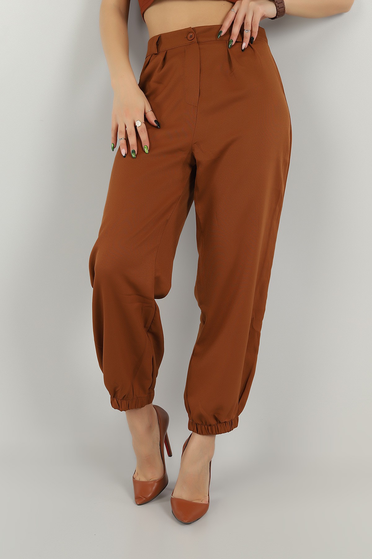 Taba Paça Lastikli Şalvar Pantolon 147069