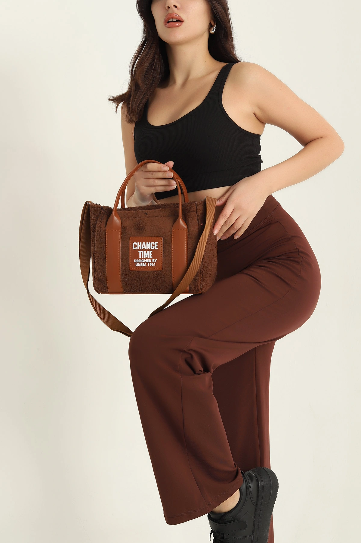 Taba Peluş El Kol ve Omuz Çantası 325967