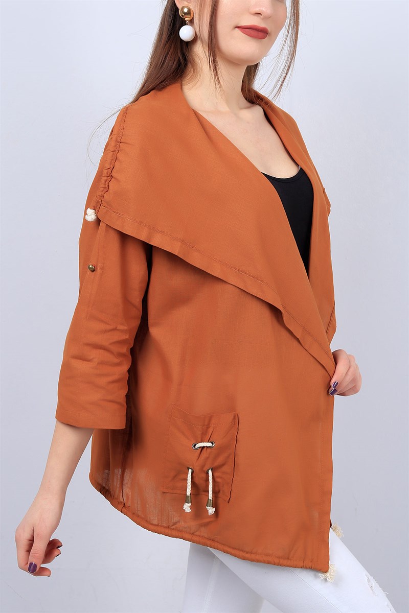 Taba Salaş Bayan Gabardin Hırka 12065B