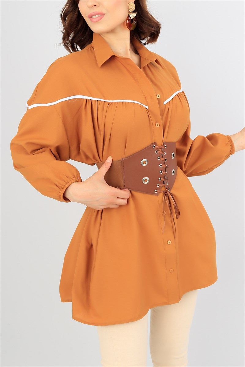 Taba Salaş Viskon Gömlek Tunik 38265