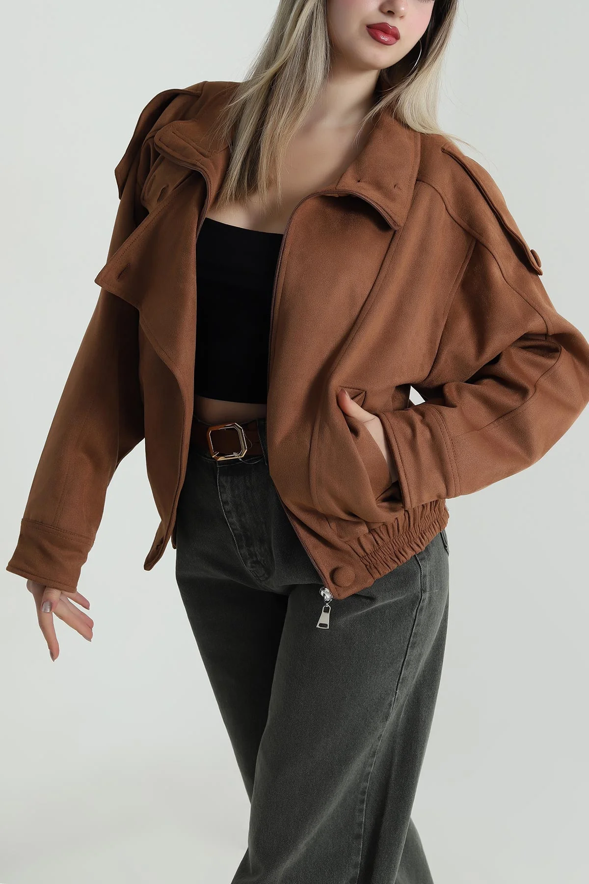 Taba Süet Kadın Mont 488235
