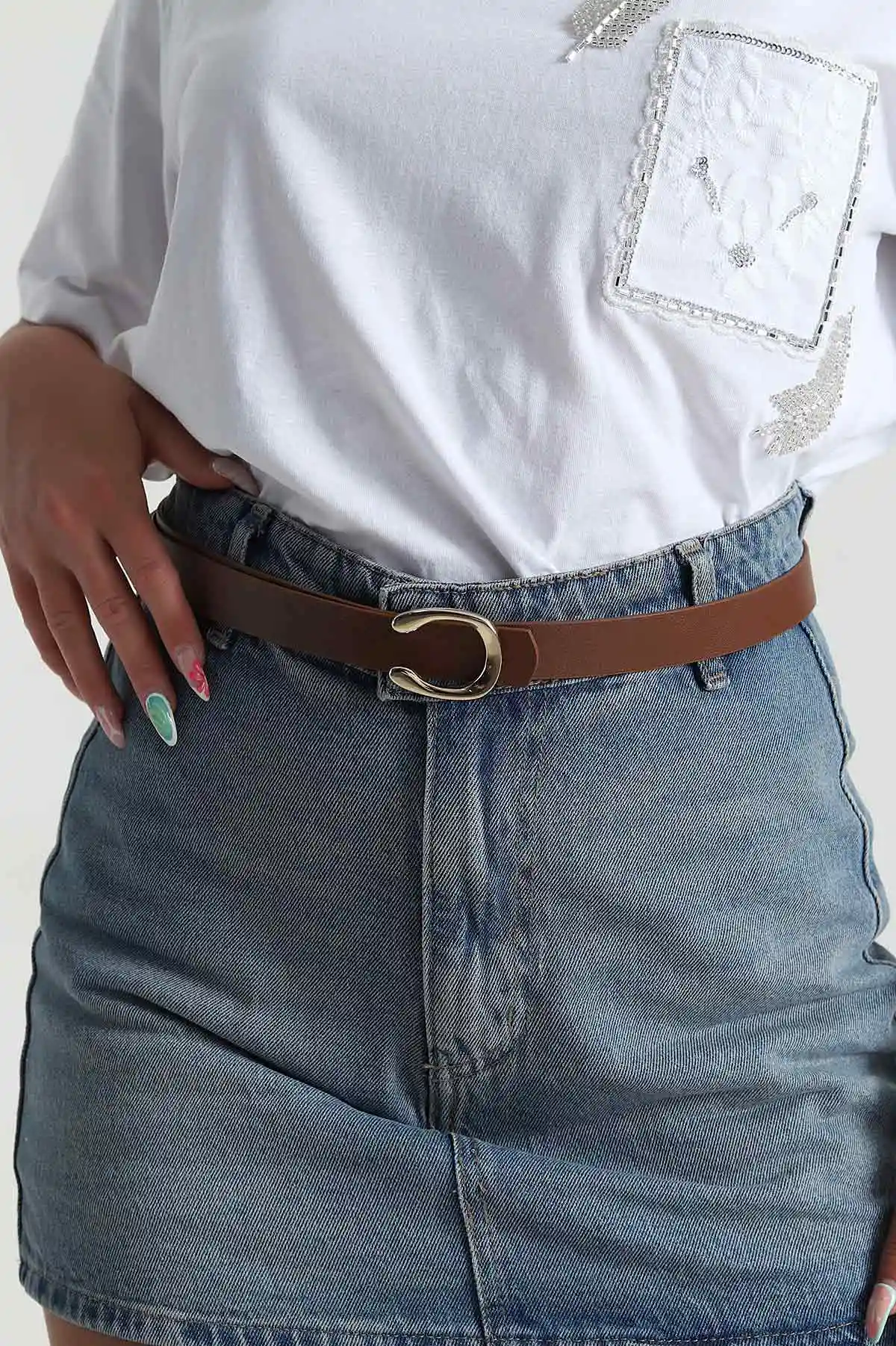 Taba Toka Detaylı Kadın Kemer 470518