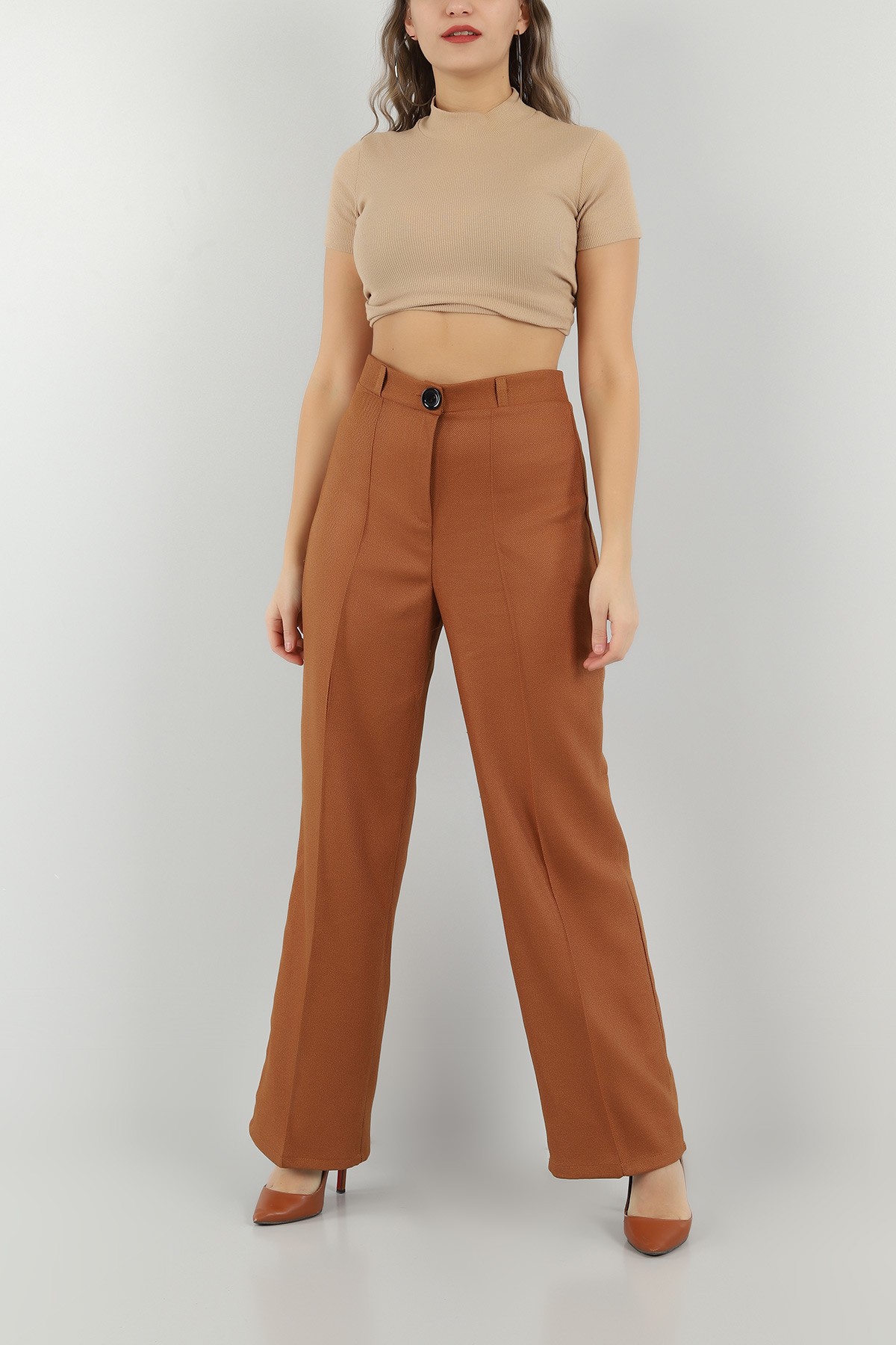 Taba Yün Efek Bayan Pantolon -T 149014