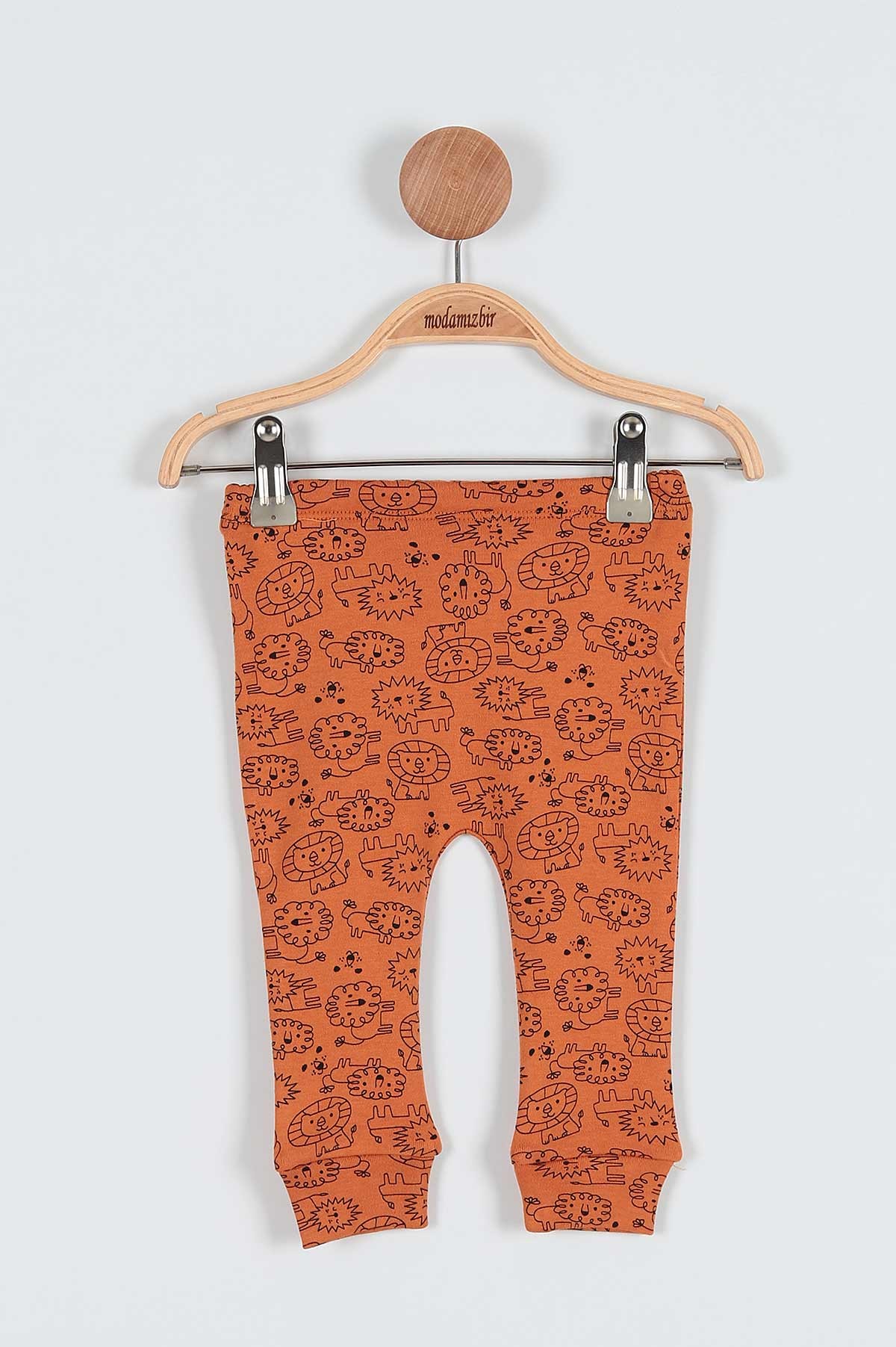 Tarçın (6-12 Ay) Aslan Baskılı Erkek Bebe Pijama Takımı 186685