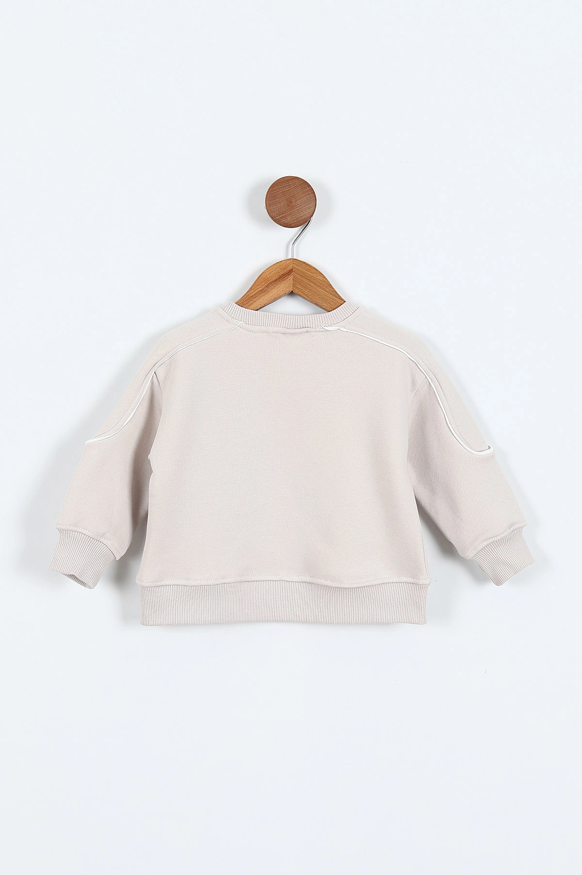 Taş (0-4 Yaş)Gujje Baskılı Biye Detaylı  3  İp Şardonlu Erkek Çocuk Sweatshirt 417570