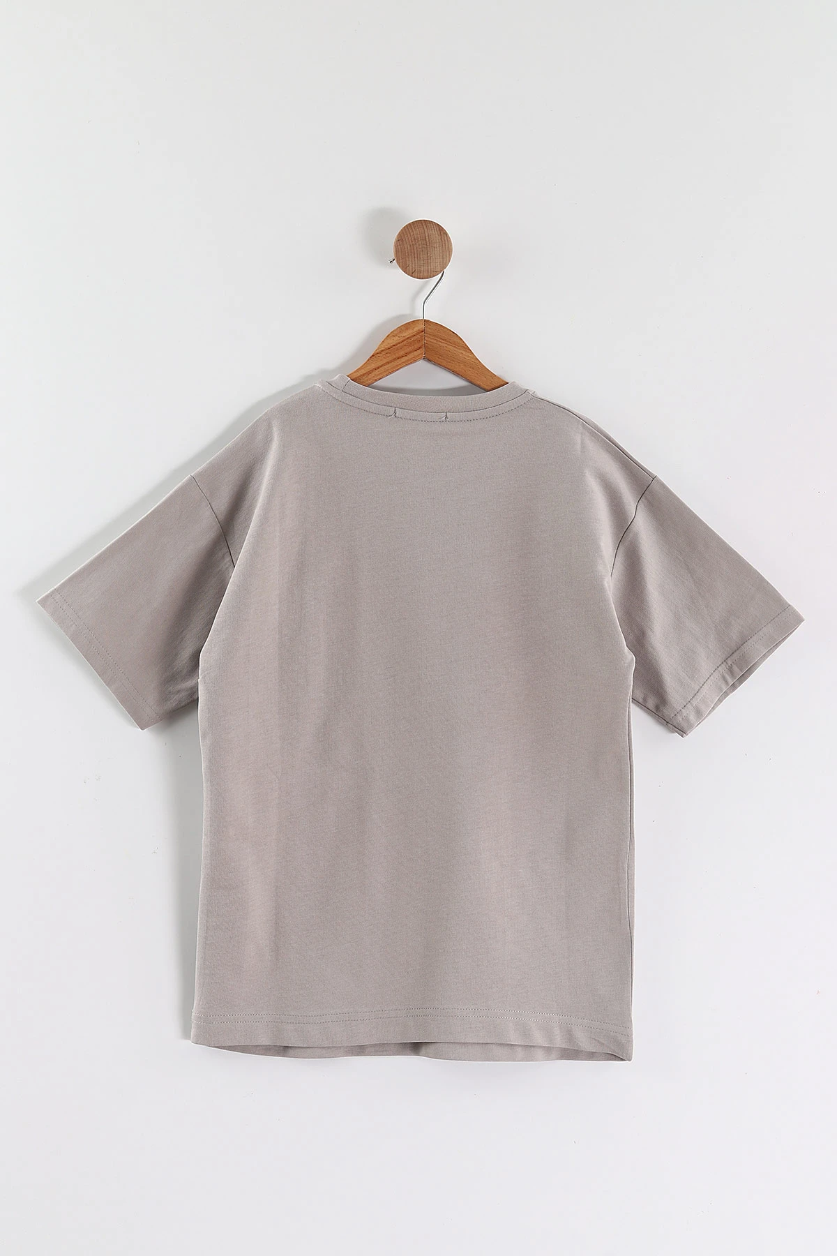 Taş (10-14 Yaş) Kabartma Yazılı Erkek Çocuk Tişört 469328