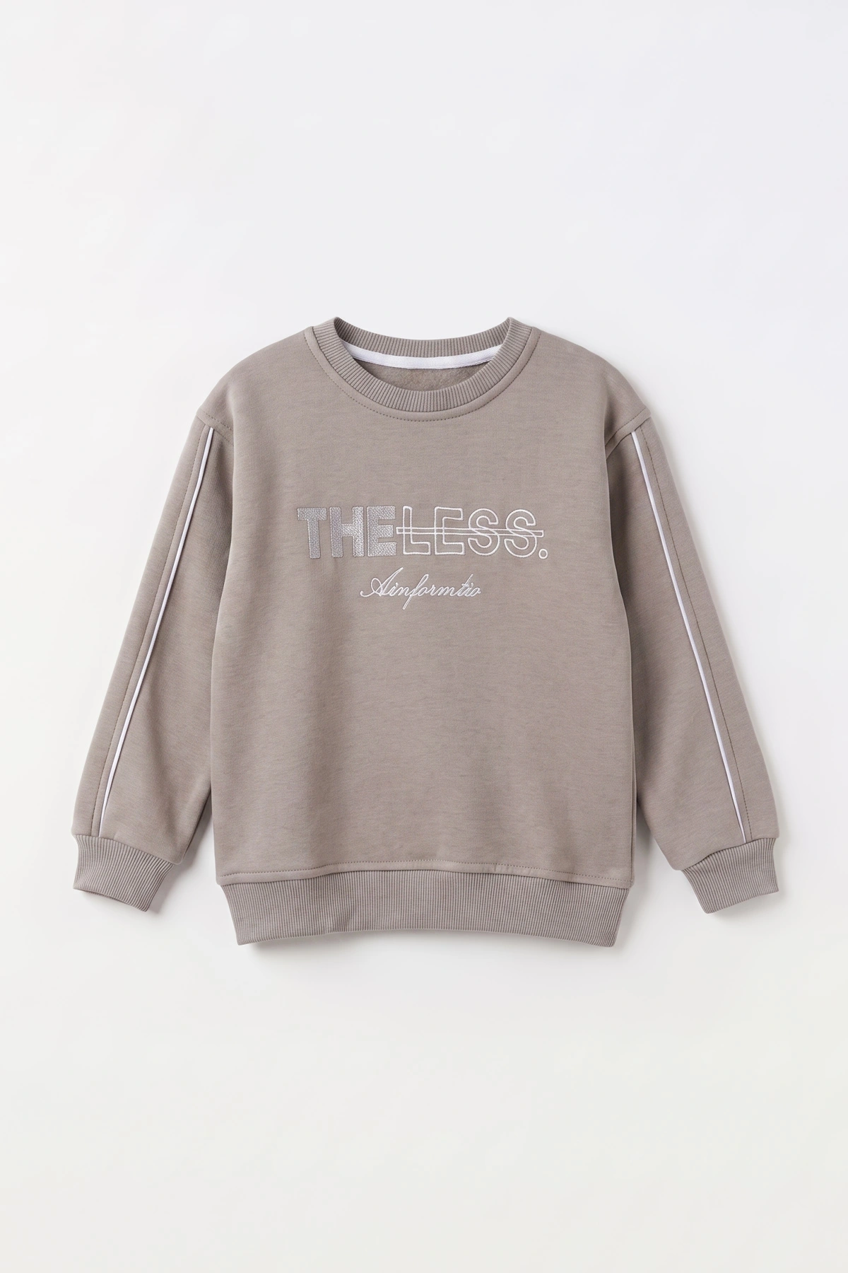 Taş (2-12 Yaş) Theless Nakışlı İçi Şardonlu Erkek Çocuk Sweatshirt 483297