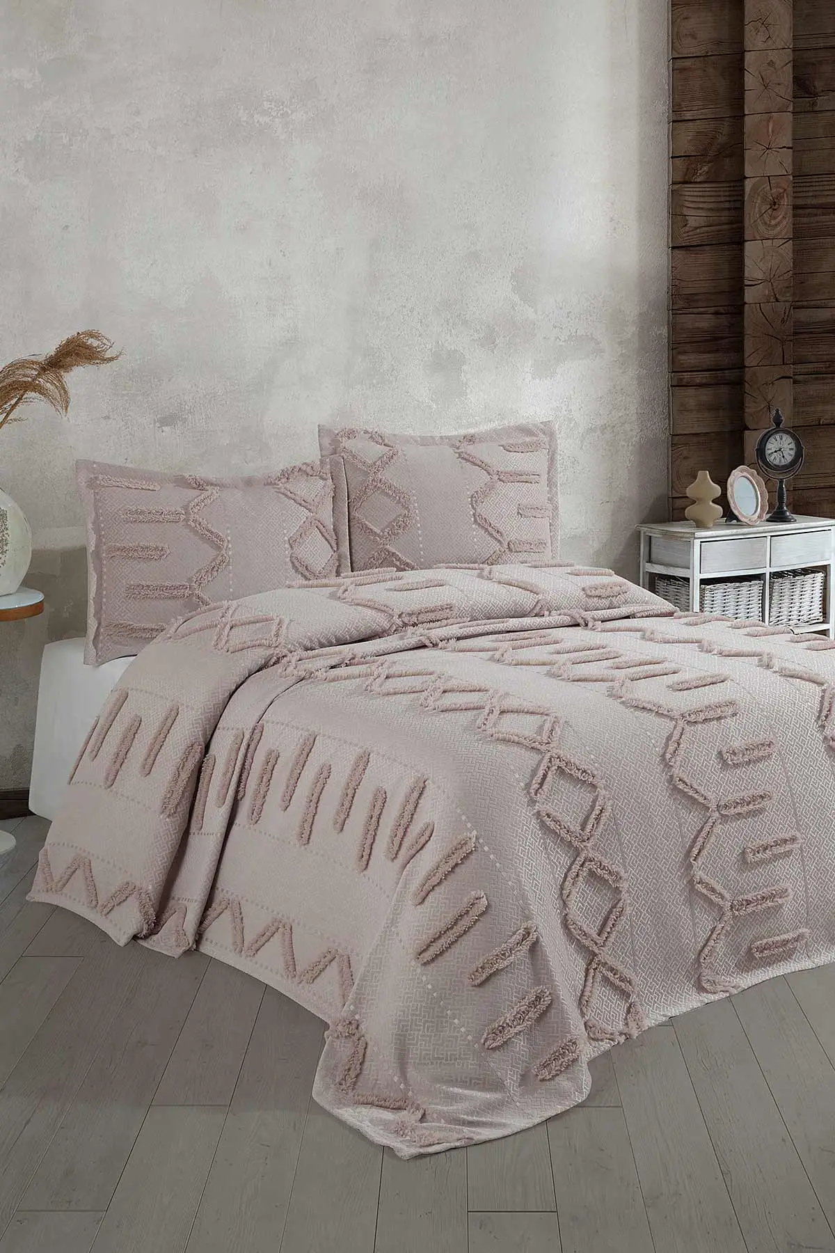 Taş 240x260 Çift Kişilik Gelin Seti Yatak Örtüsü 307703