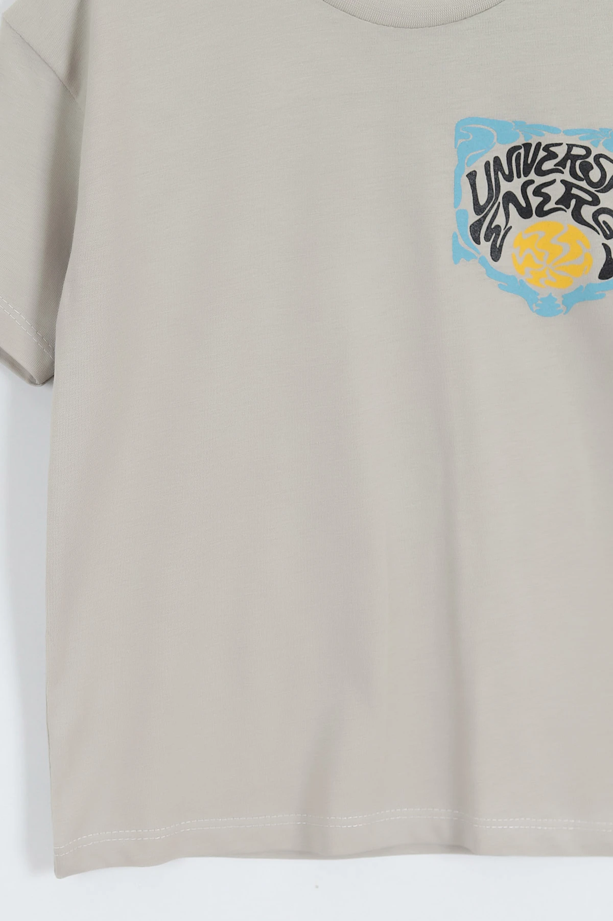 Taş (3-12 Yaş) Universal Baskılı   Kısa Kol   Erkek Çocuk Tişört 354401