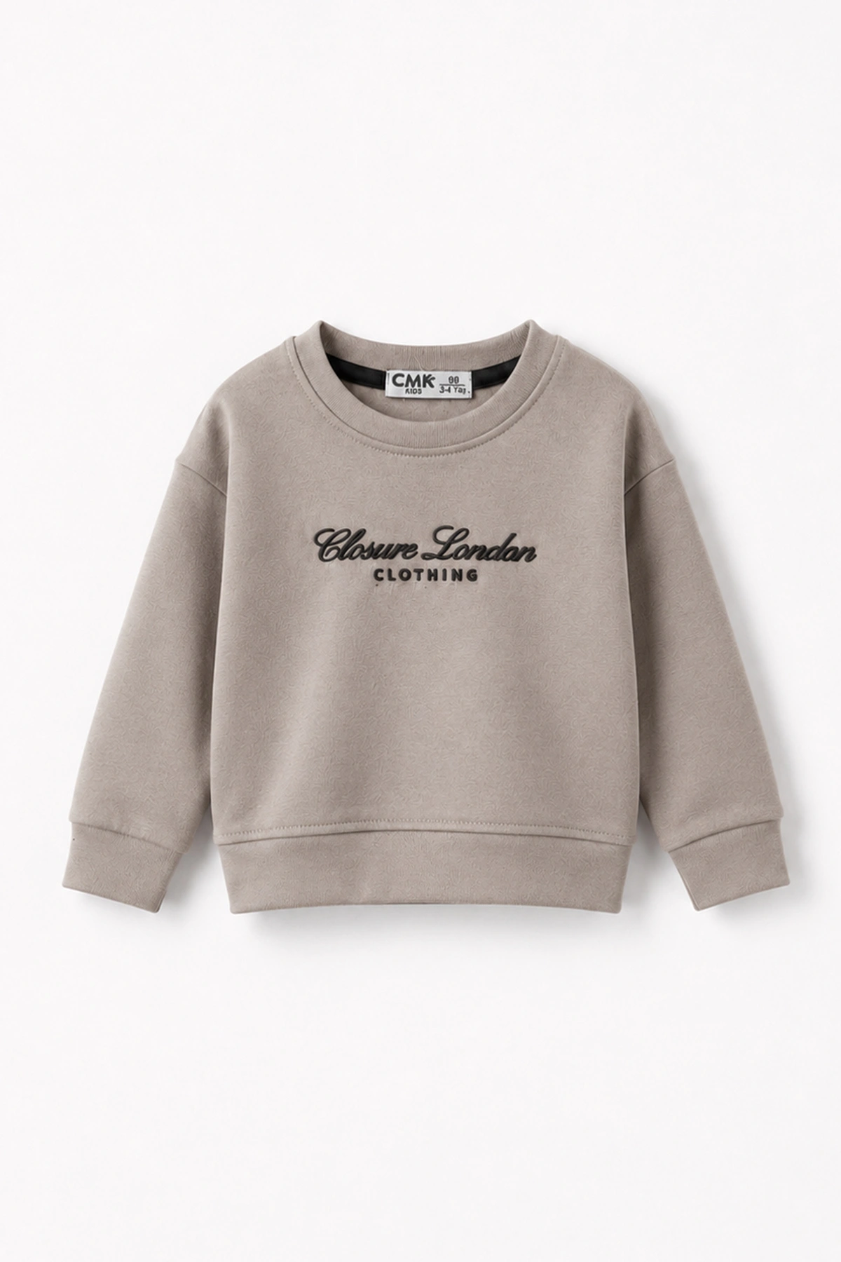 Taş (3-12 Yaş) Yazı Nakışlı Erkek Çocuk Sweatshirt 473818