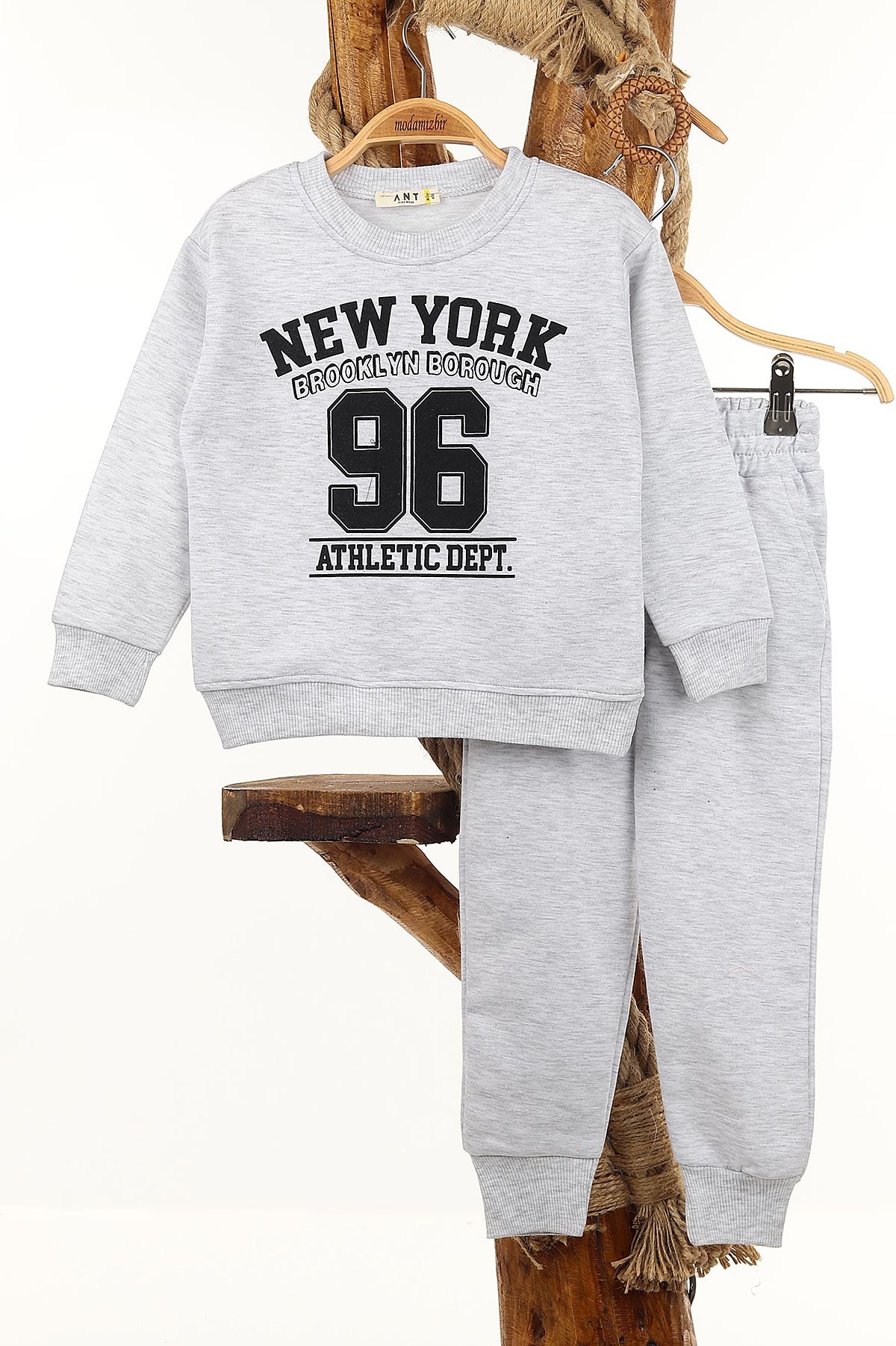 Taş (3-7 Yaş) Newyork Brooklyn Baskılı iki İp Erkek Çocuk Takım 147829