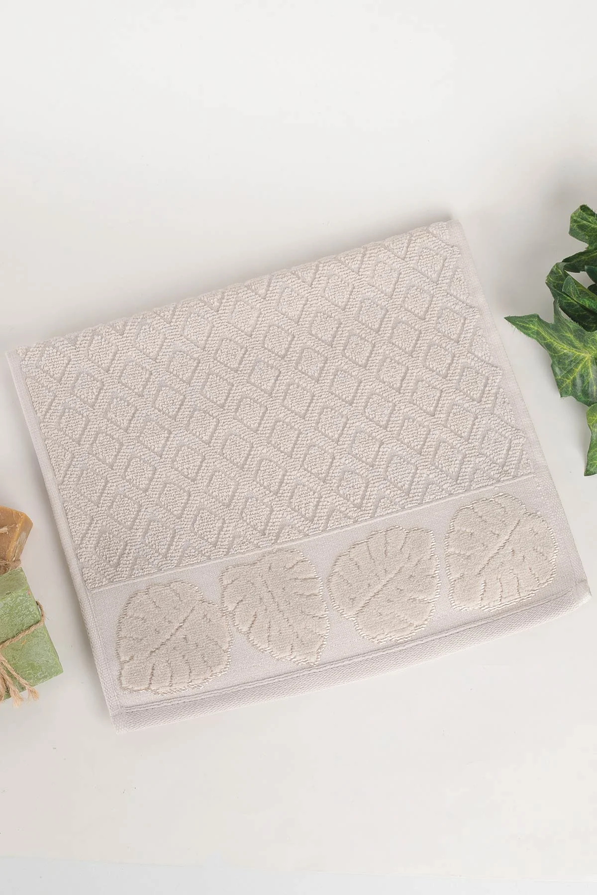 Taş 30x50 Cm Yaprak Kadife El Bezi Mutfak Havlusu 338389