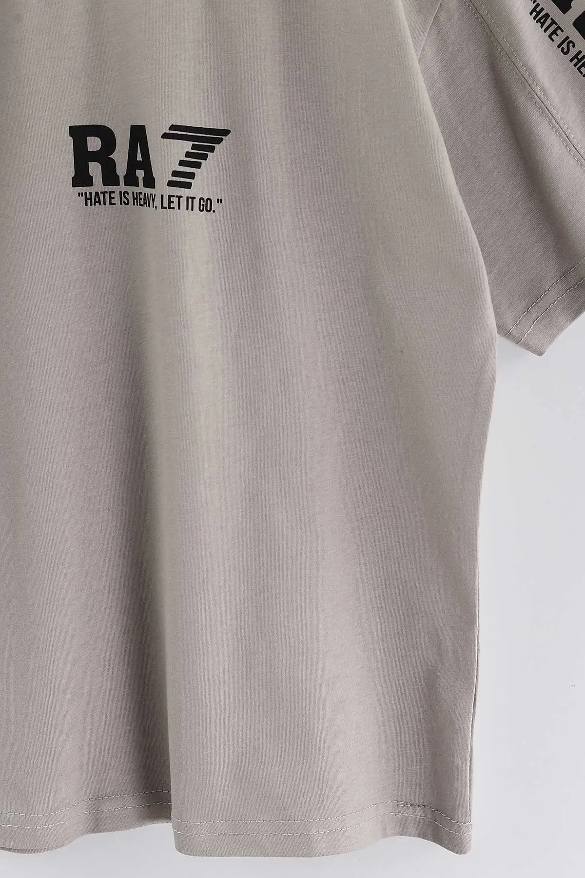 Taş (4-12 Yaş) Ra 7  Baskılı Süprem Erkek Çocuk Tişört 442890