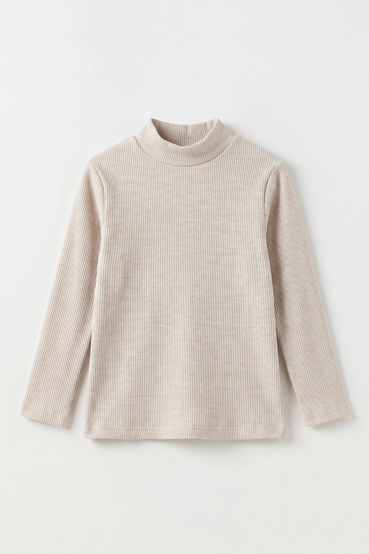 Taş (5-12 Yaş) Yarım Balıkçı Yaka Kaşkorse Kız Çocuk Body Sweatshirt 493050