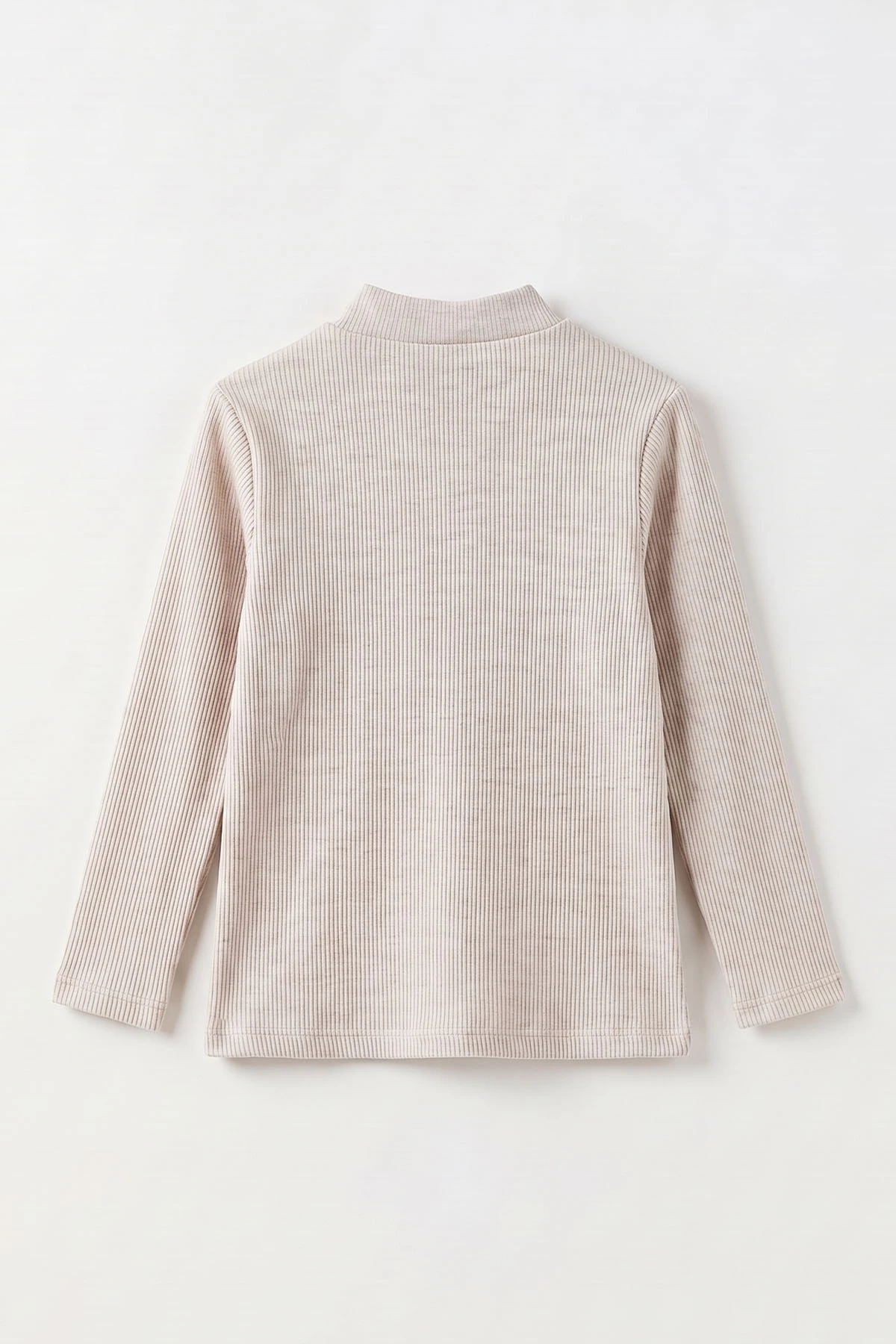 Taş (5-12 Yaş) Yarım Balıkçı Yaka Kaşkorse Kız Çocuk Body Sweatshirt 493050