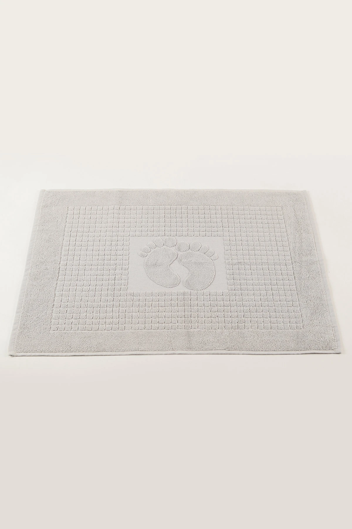 Taş 50x70 Cm Kareli Banyo Ayak Havlusu 460474