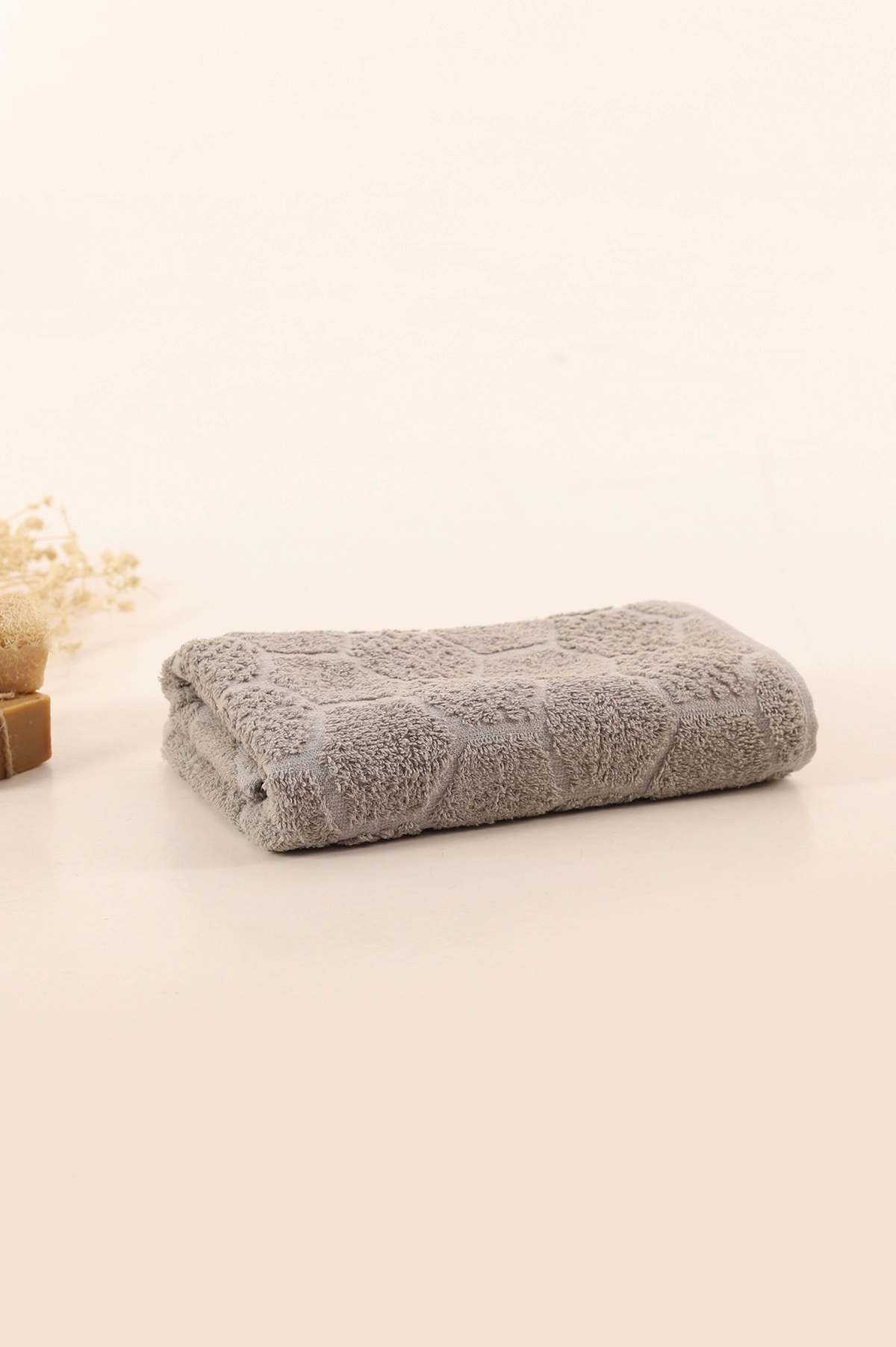 Taş 50x90 Cm Bella Home Petek Desenli El Havlusu 395572