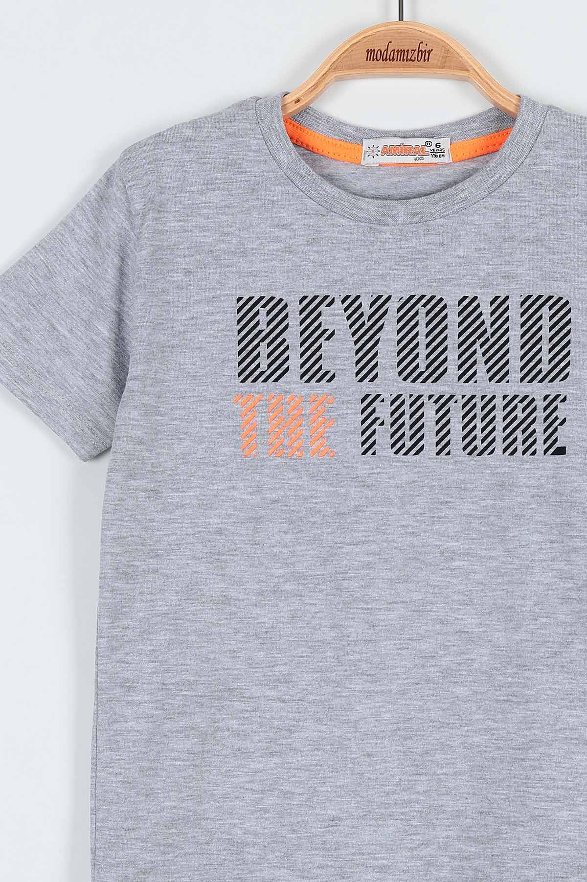Taş (6-9 Yaş) Beyond Future Baskılı Şortlu Erkek Çocuk Takım 190650