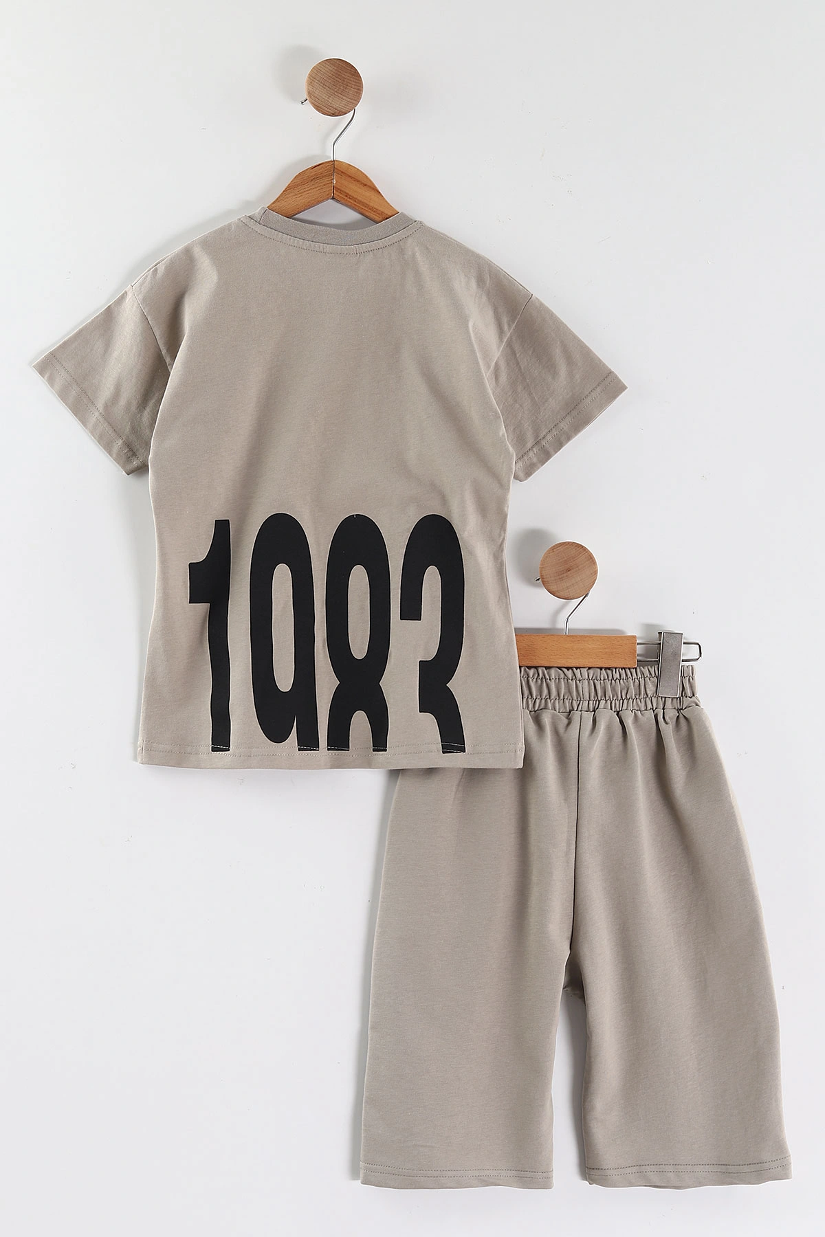 Taş (7-14 Yaş) 1983  Baskılı   Şortlu Süprem Erkek Çocuk Yazlık Takım 446303