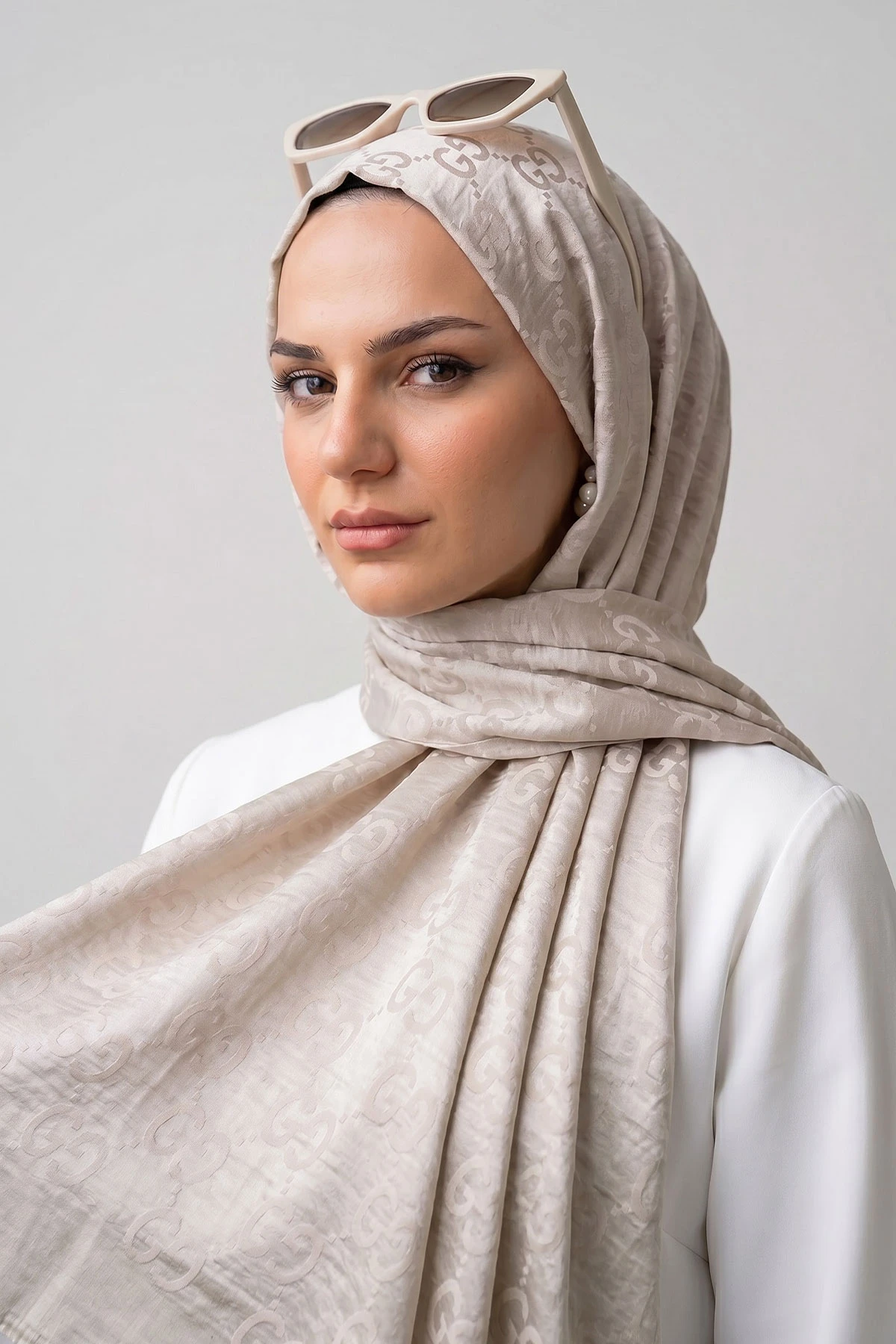 Taş 70x180 Cm Elegance Premium Pamuk Jakar Şal 475028