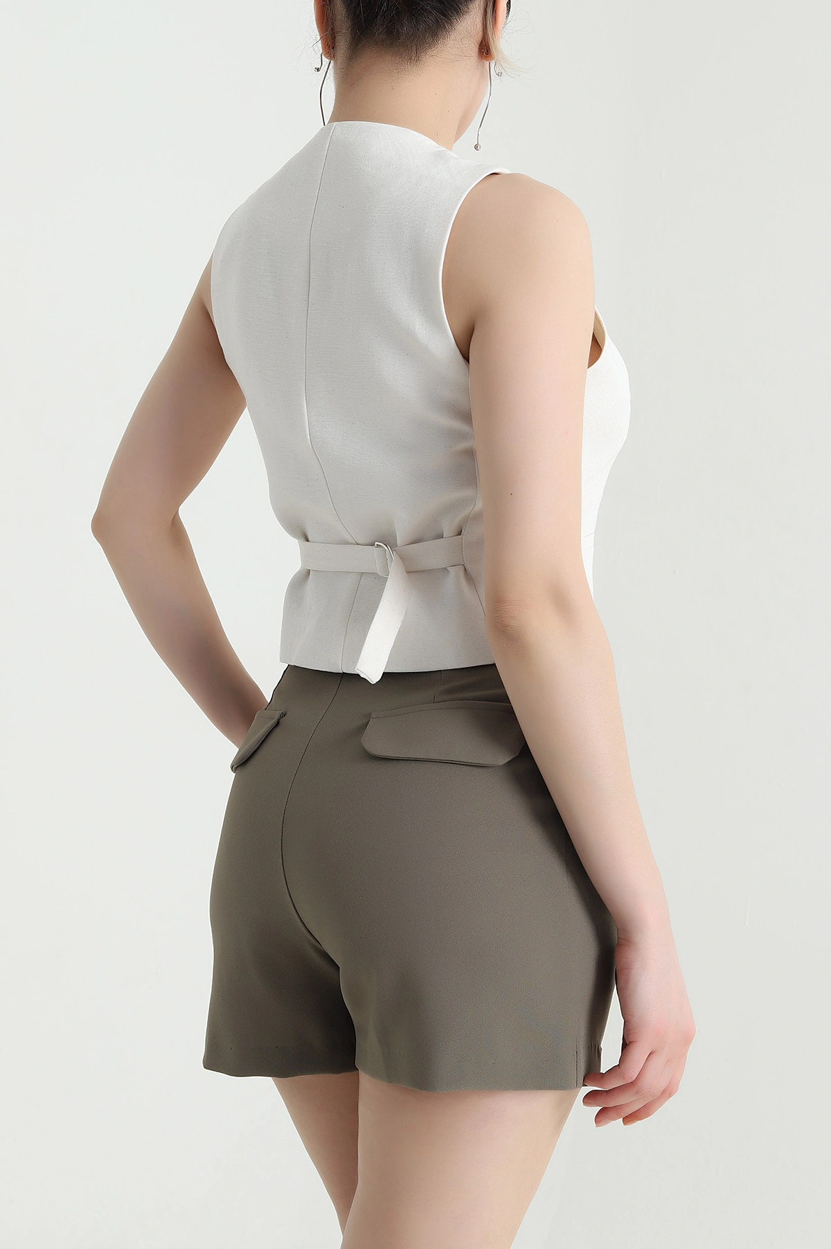 Taş Arka Kuşak Detay Cepken Yelek 454788